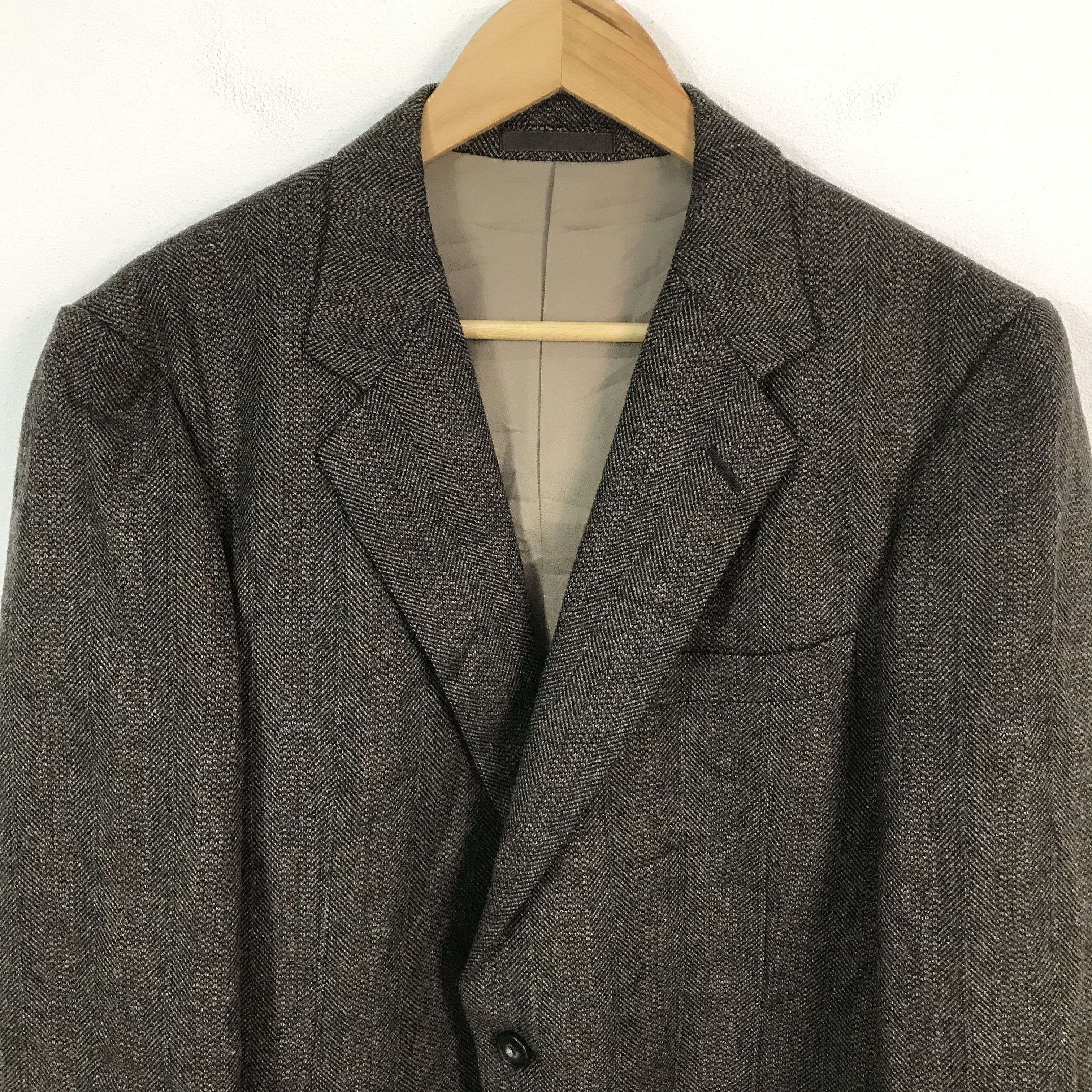 Burberry × Japanese Brand × Vintage Vtg burberrys blazer Wool coat jacket Size US L / EU 52-54 / 3 - 3 Thumbnail