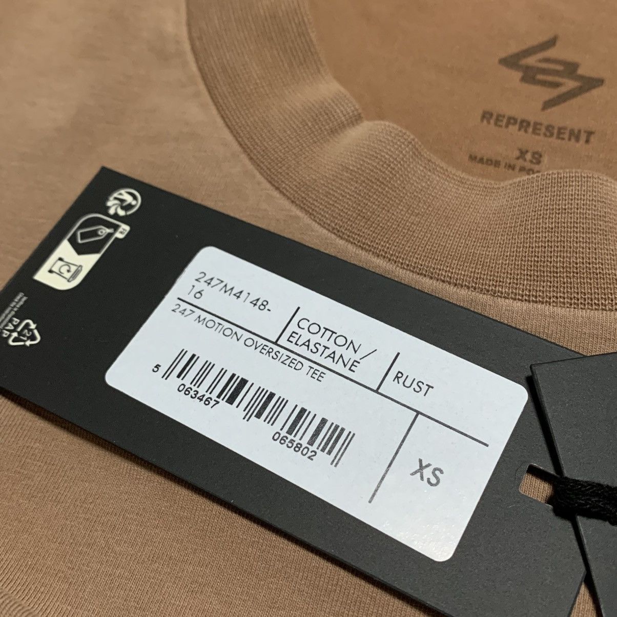 Represent Clo. Represent XS 247 Motion Oversized Rust Tee Size US XS / EU 42 / 0 - 4 Thumbnail