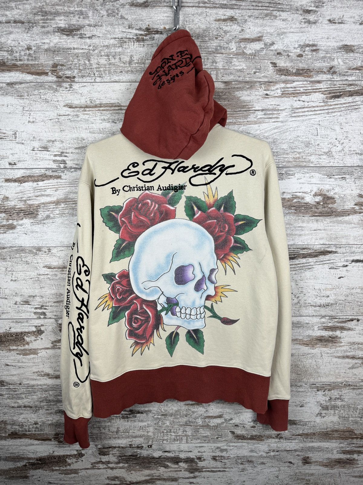 Christian Audigier Vintage Ed Hardy by Christian Audigier Zip Hoodie jacket Size US S / EU 44-46 / 1 - 1 Thumbnail