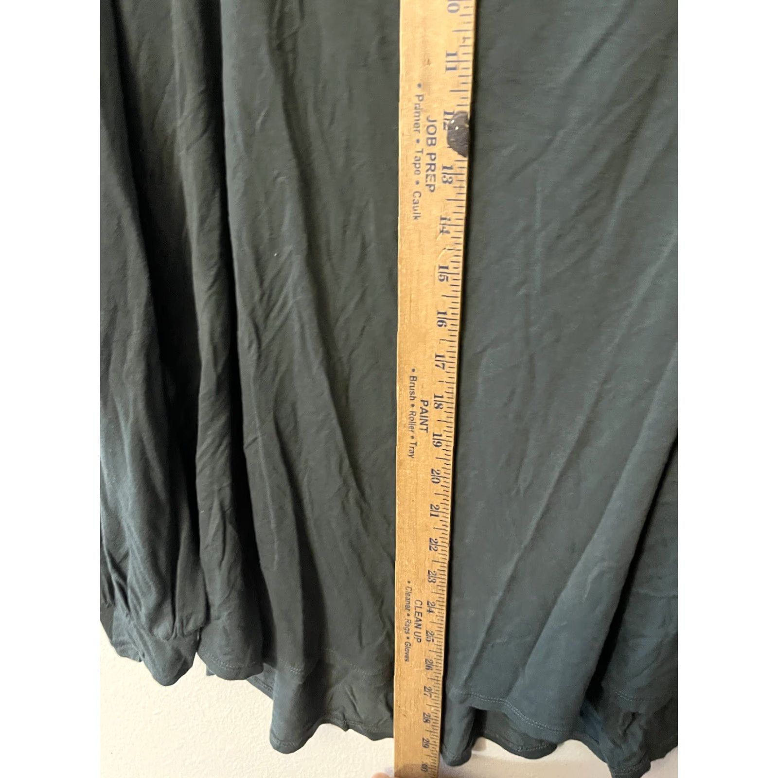 Ann Taylor VINTAGE Ann Taylor LOFT Womens Henley Blouse Top Plus 20/22 Long Sleeve Green Cotton Rayon Casual Workwear Size 3XL / US 20-22 - 4 Thumbnail