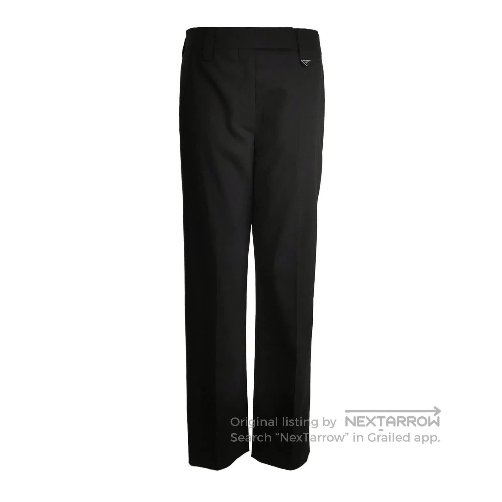 Prada Prada Wool Blend Triangle Logo Trousers . Size 37" - 1 Thumbnail