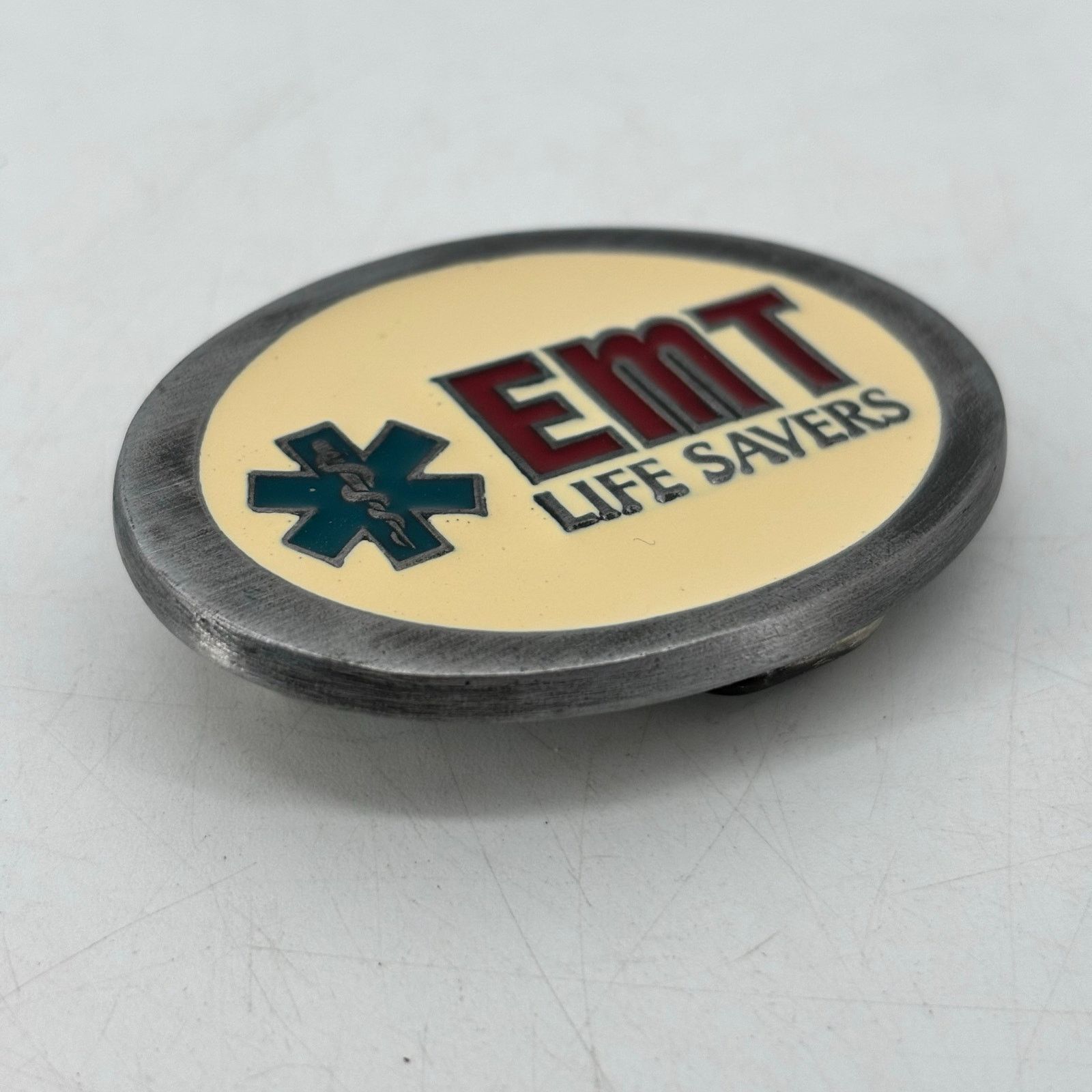 Vintage EMT Life Savers Belt Buckle 1987 USA C+J Belt Buckle Enamel Size ONE SIZE - 10 Thumbnail