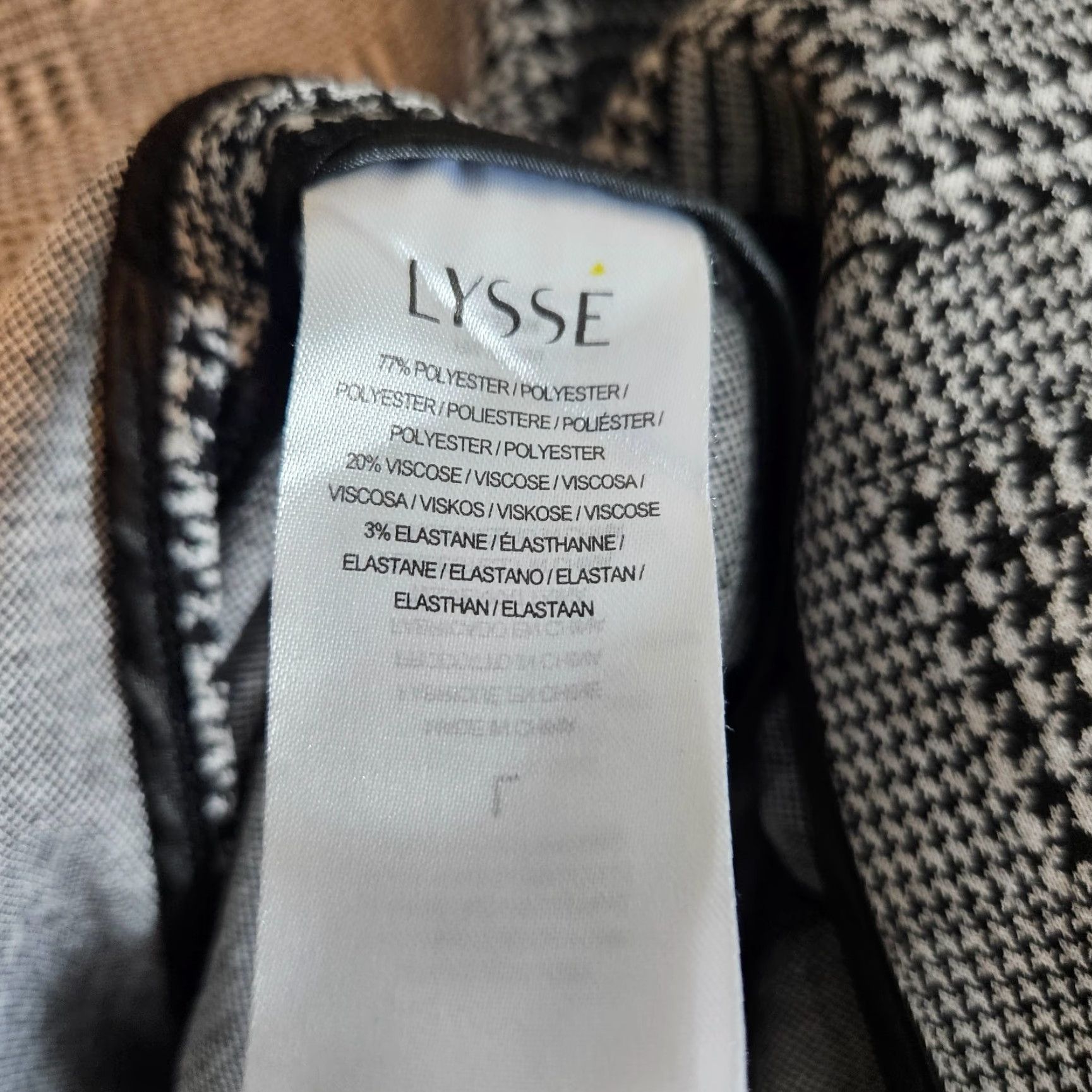Vintage Lysse Jacket Women's Open Front Black White Houndstooth Large L Size L / US 10 / IT 46 - 4 Thumbnail