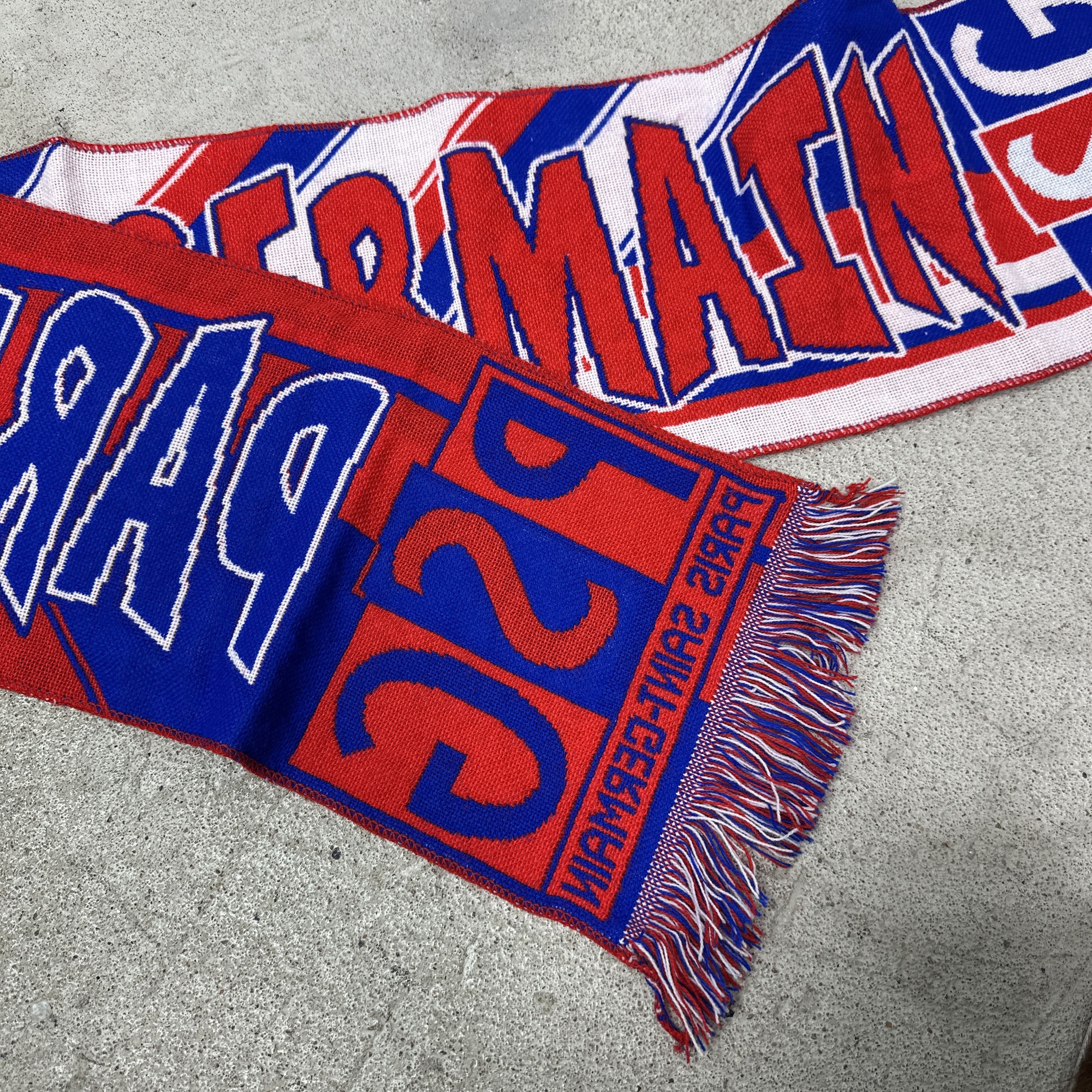 Vintage Vintage Sporty Streetwear PSG Football Scarf 90s Size ONE SIZE - 4 Thumbnail
