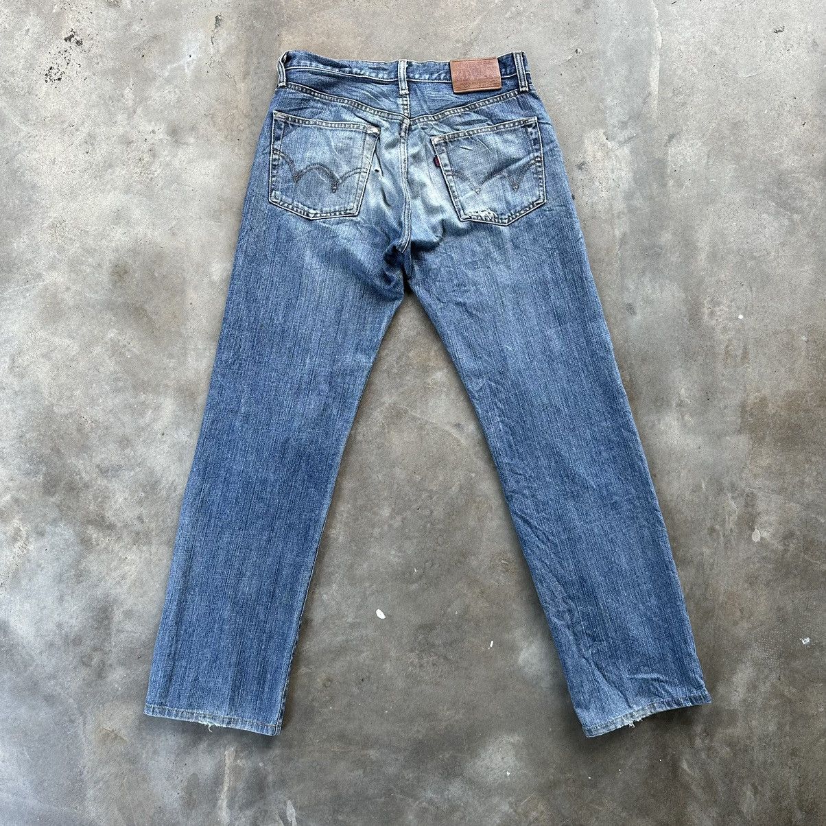 Japanese Brand W30 Vintage Edwin 503 Faded Distressed Denim Jean Pant Size US 30 / EU 46 - 10 Thumbnail