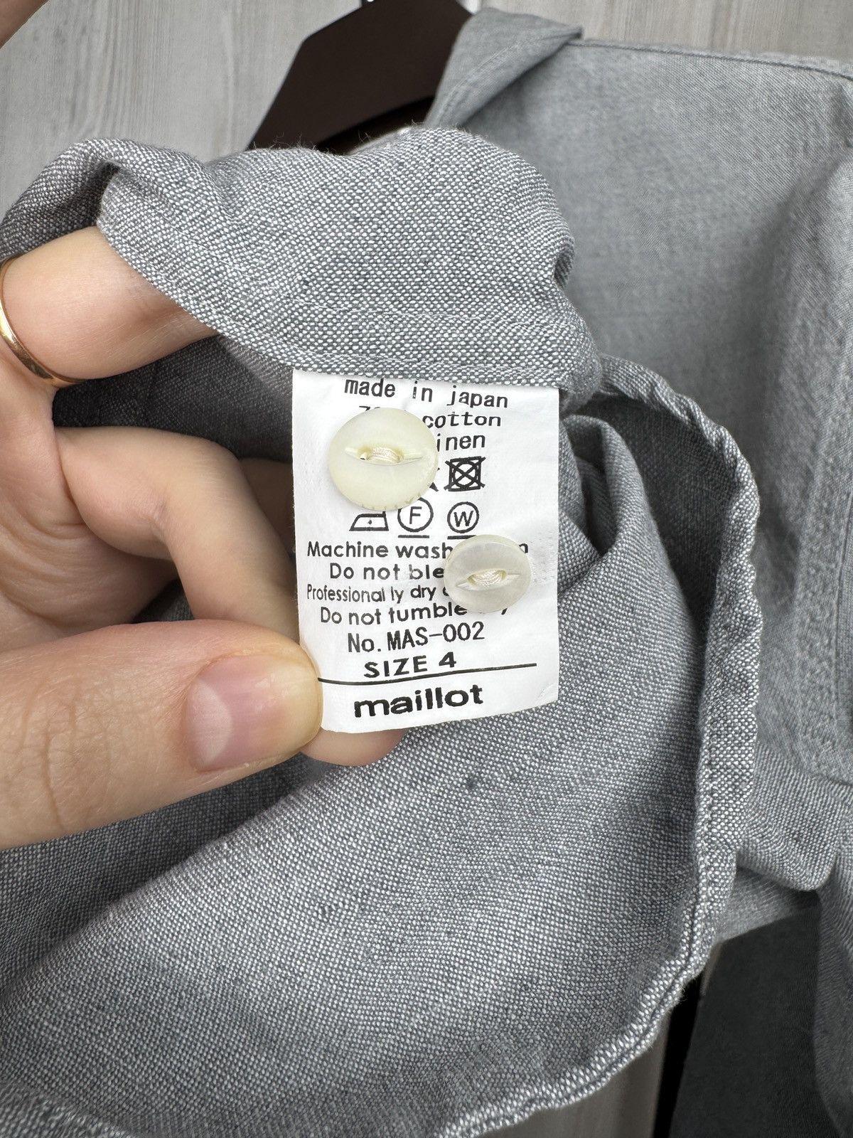 Japanese Brand maillot sunset round work grey made in japan shirt size 4 Size US L / EU 52-54 / 3 - 10 Thumbnail