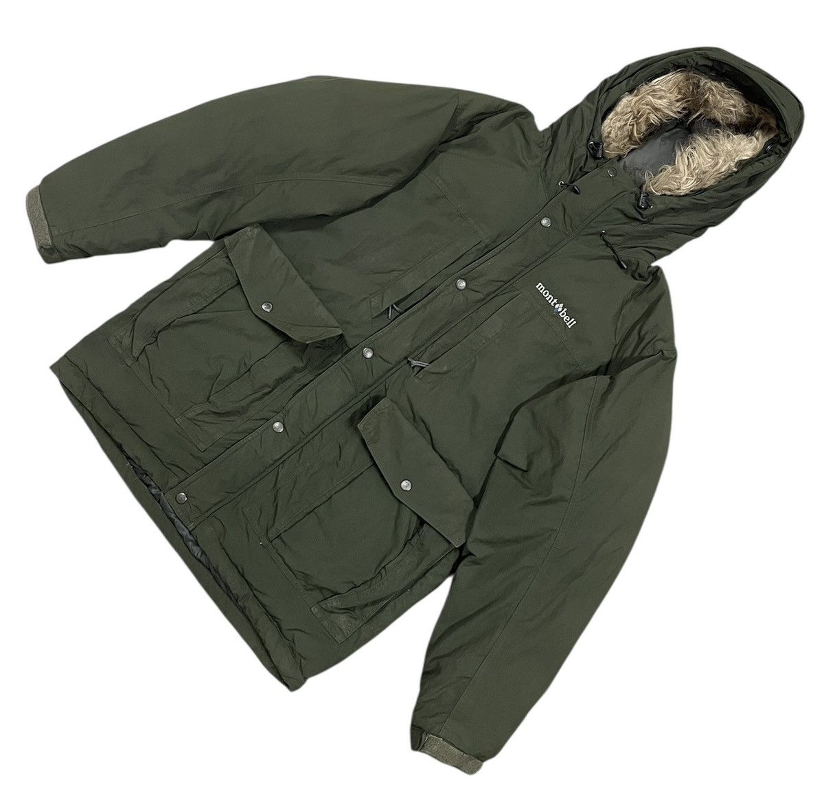 Montbell Jacket montbell puffer green fur hoodie Size US S / EU 44-46 / 1 - 2 Thumbnail