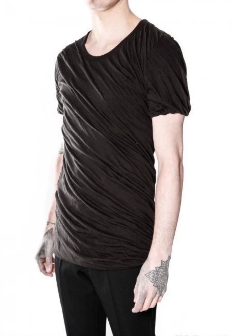 Rick Owens Rick OwensShort Sleeve T-Shirt with Double Spiral Bottom sh Size US XS / EU 42 / 0 - 2 Thumbnail