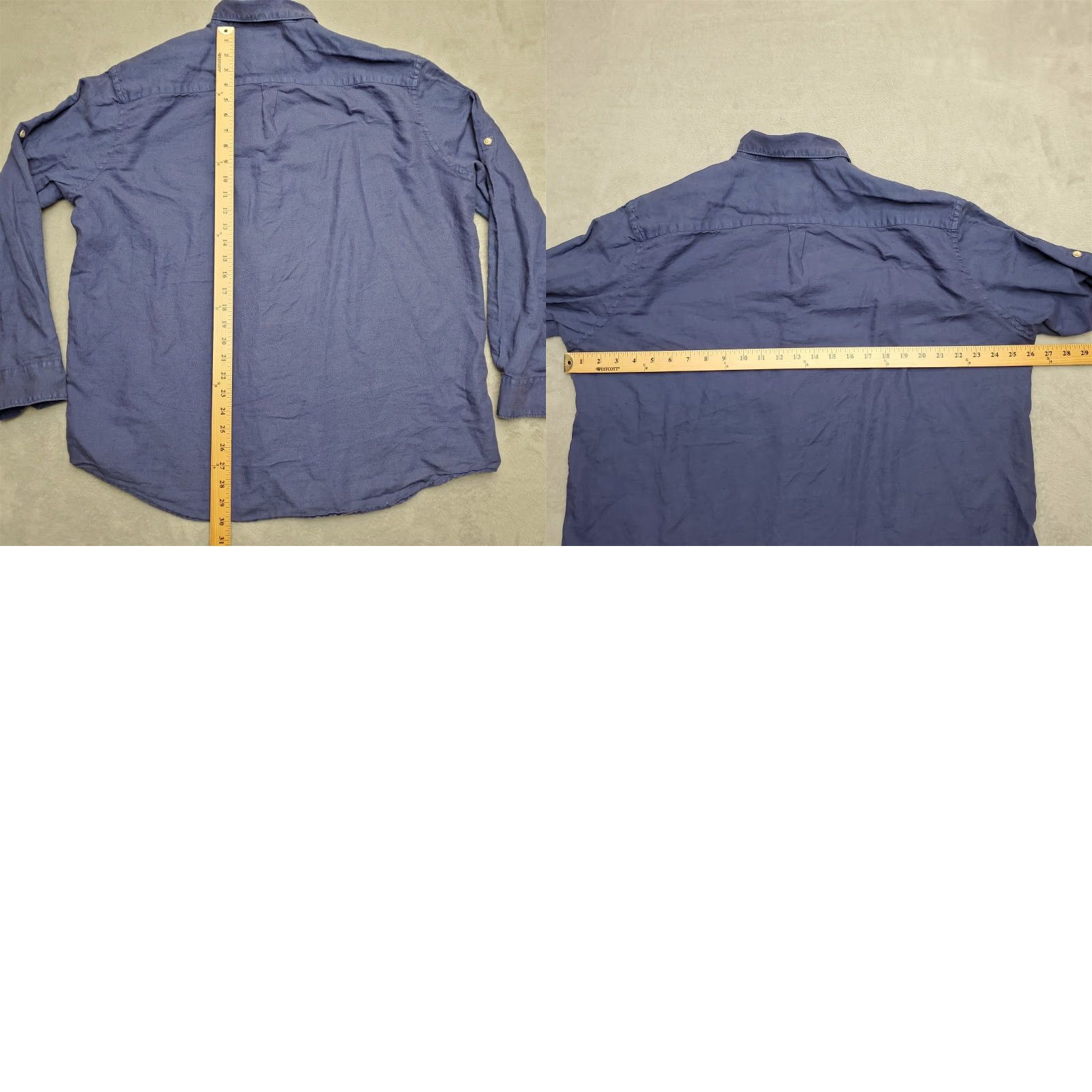Tasso Elba Tasso Elba Shirt Mens XL Blue Linen Blend Outdoor Summer Comfort Beach Coastal Size US XL / EU 56 / 4 - 8 Thumbnail