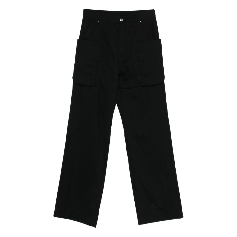 Rick Owens BLACK Trousers - Wide-Leg Trousers