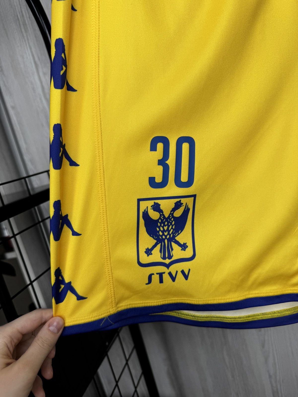 Kappa Kappa Kombat STVV Sint-Truiden match issue soccer shorts M Size US 32 / EU 48 - 7 Thumbnail