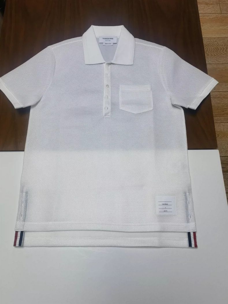 Thom Browne Thom Browne Woven Polo shirt Size US XS / EU 42 / 0 - 1 Thumbnail