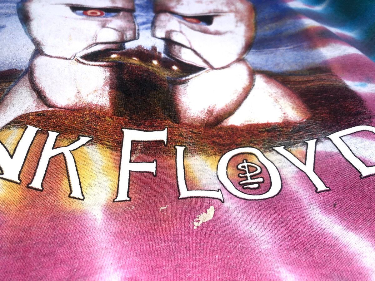 Band Tees × Pink Floyd × Vintage 🔥Vintage PINK FLOYD Tie Dye Bootleg Rock Band Sweatshirt Size US L / EU 52-54 / 3 - 6 Thumbnail