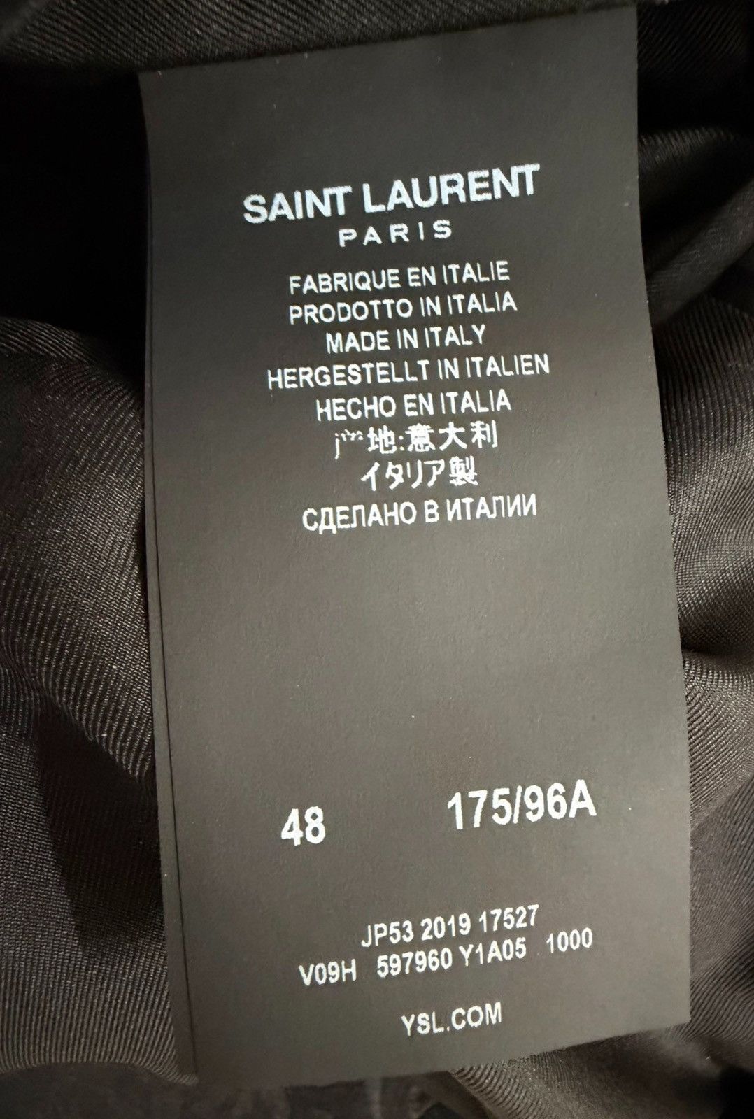 Saint Laurent Paris Saint Laurent Paris 20SS Court Floral Gold Thread Jacquard Size US M / EU 48-50 / 2 - 6 Thumbnail