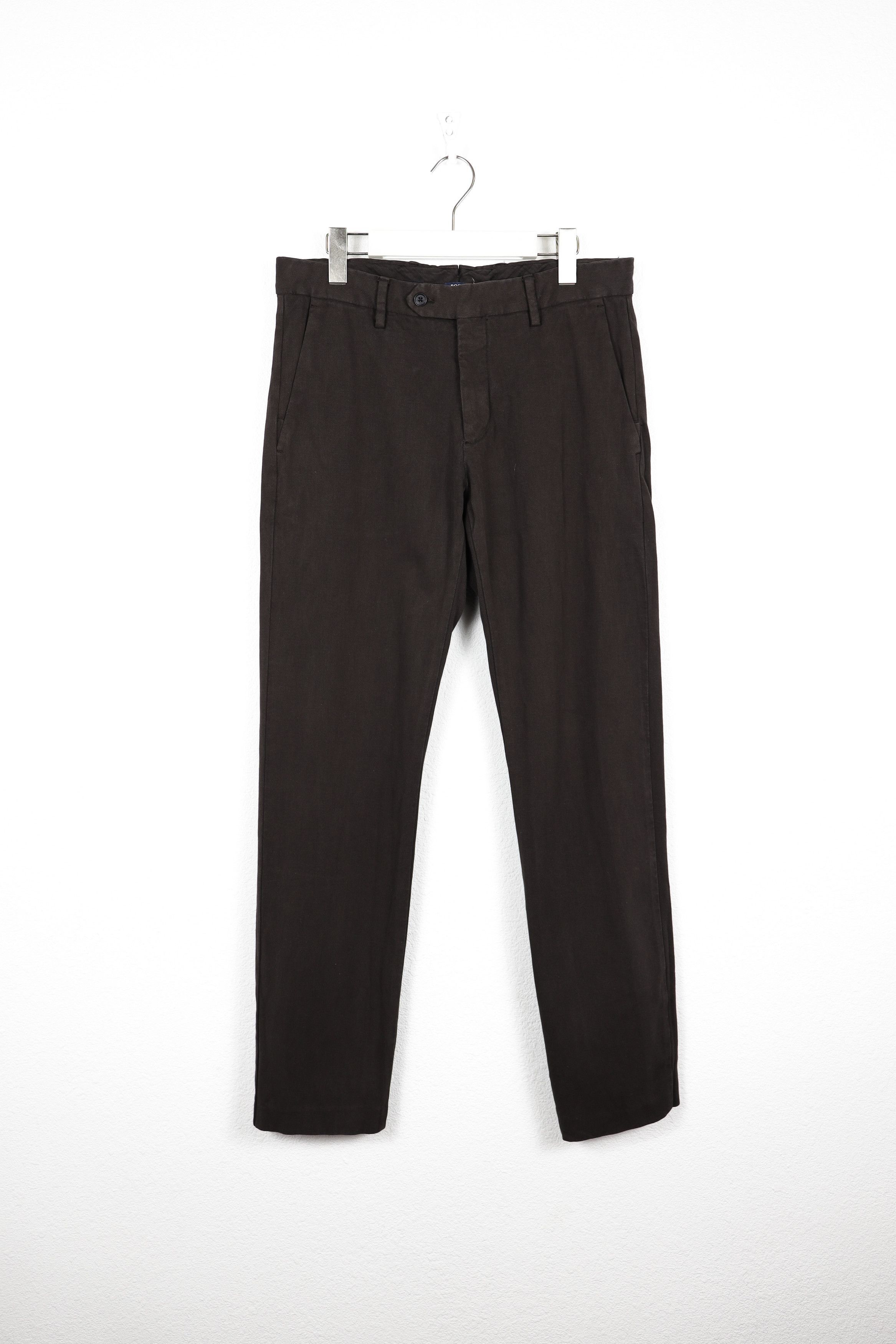 Boggi Boggi Milano Twill Cotton Washed Chino Pants Trousers Size US 32 / EU 48 - 1 Thumbnail