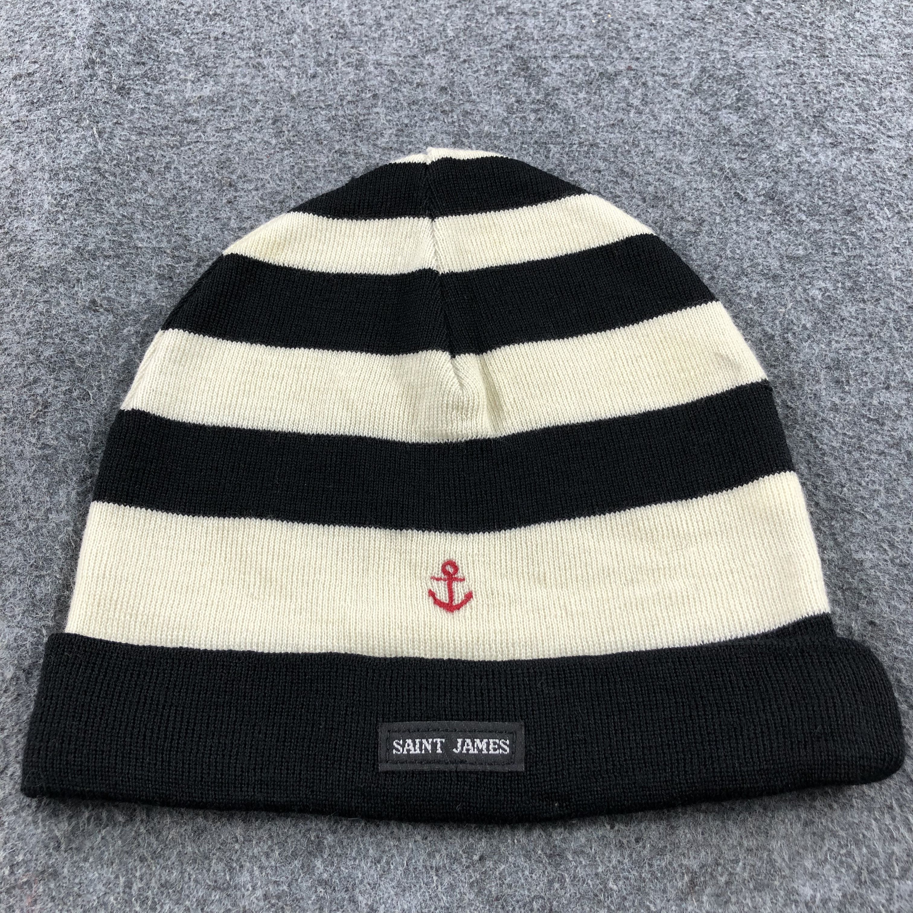 Saint James Saint James Stripes Wool Beanie Snowcap Snow Hat B319 Size ONE SIZE - 3 Thumbnail
