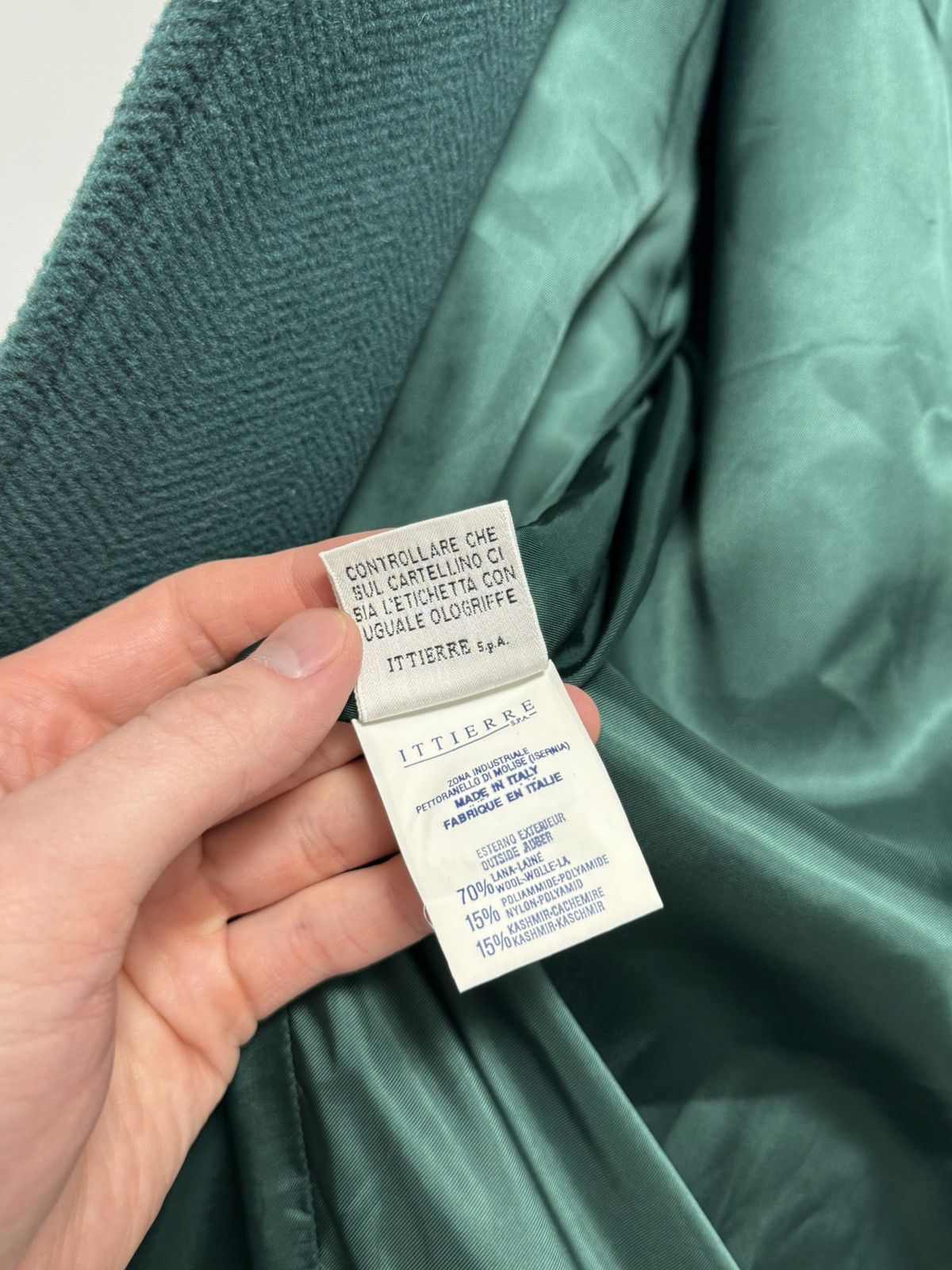 Versace Versace Coat Men’s Green Wool Luxury Coats Size US L / EU 52-54 / 3 - 16 Thumbnail