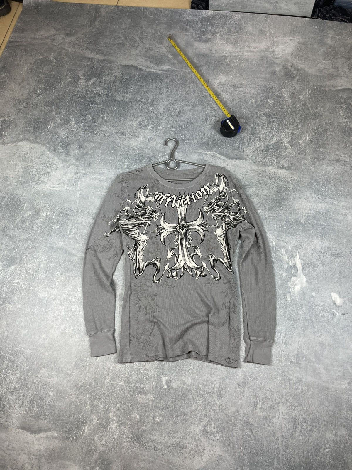 Affliction Vintage Y2K Affliction long sleeve overpint Size US M / EU 48-50 / 2 - 2 Thumbnail