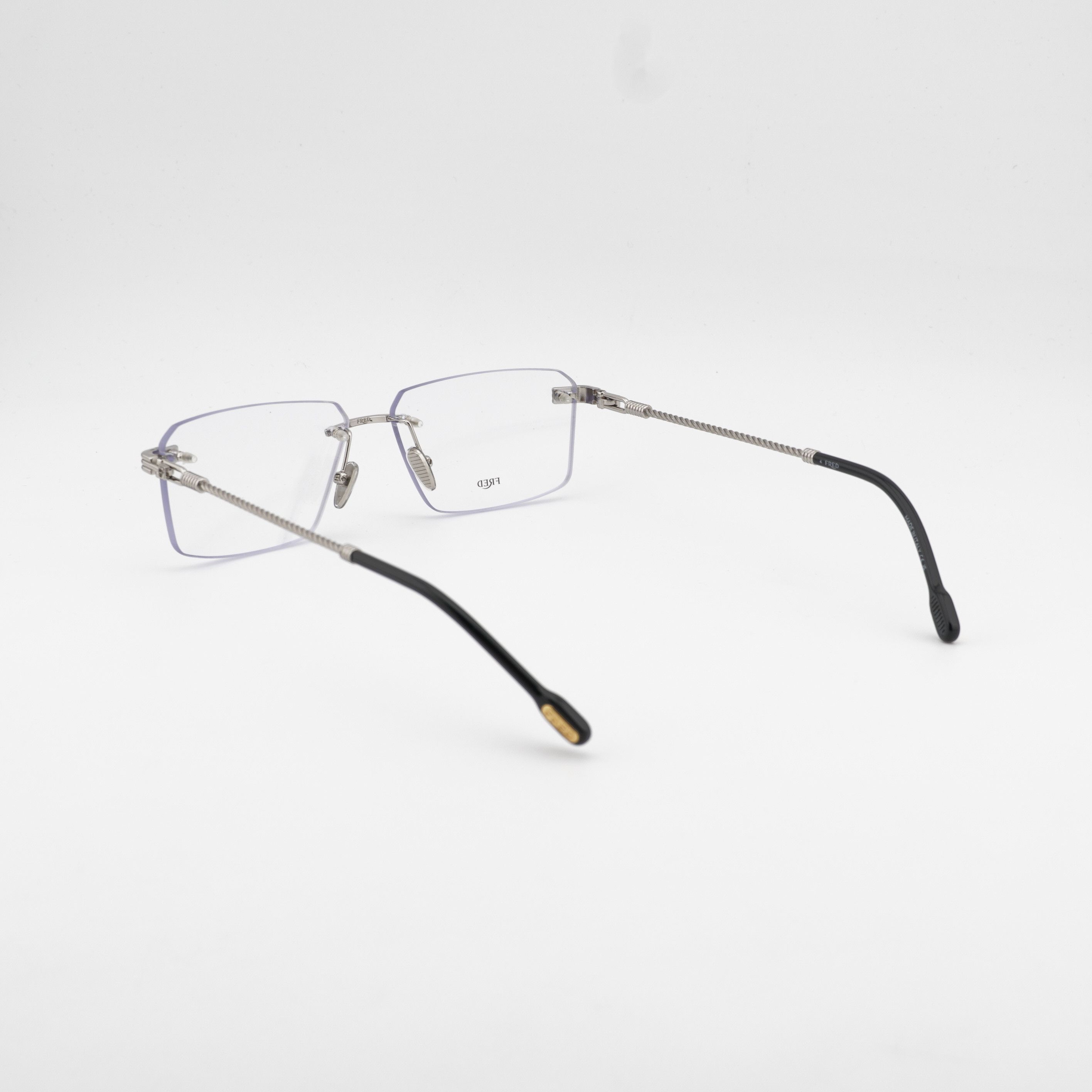 FRED Fred FG50032F 016 Rimless Eyeglasses Palladium 58mm Rectangl Size ONE SIZE - 4 Thumbnail