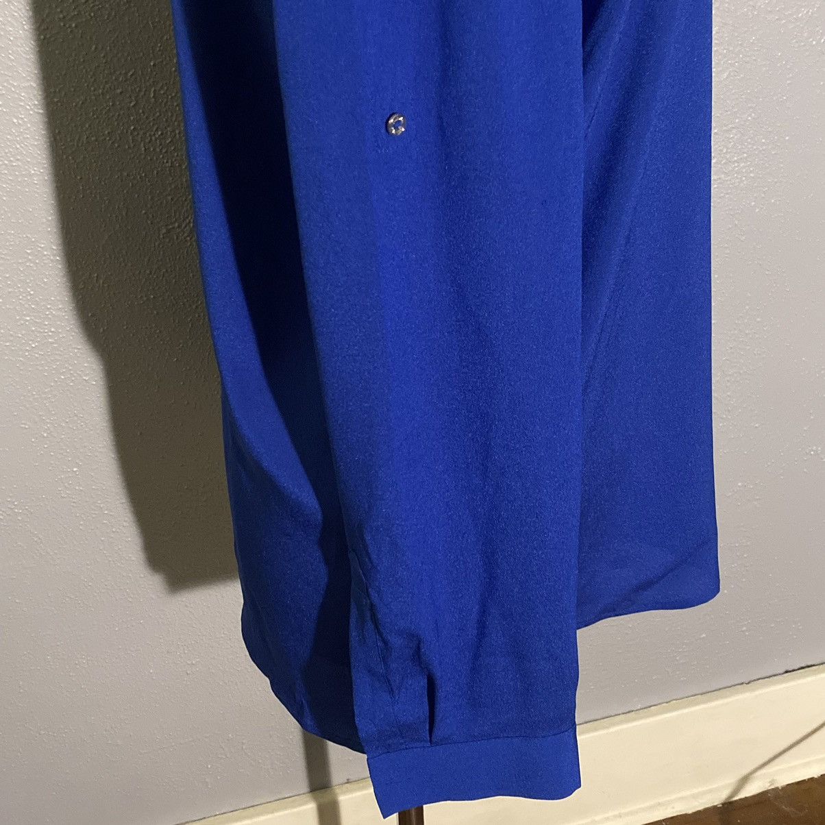 Calvin Klein Calvin Klein Royal Blue Long Sleeve Top Women’s Size M Size M / US 6-8 / IT 42-44 - 3 Thumbnail