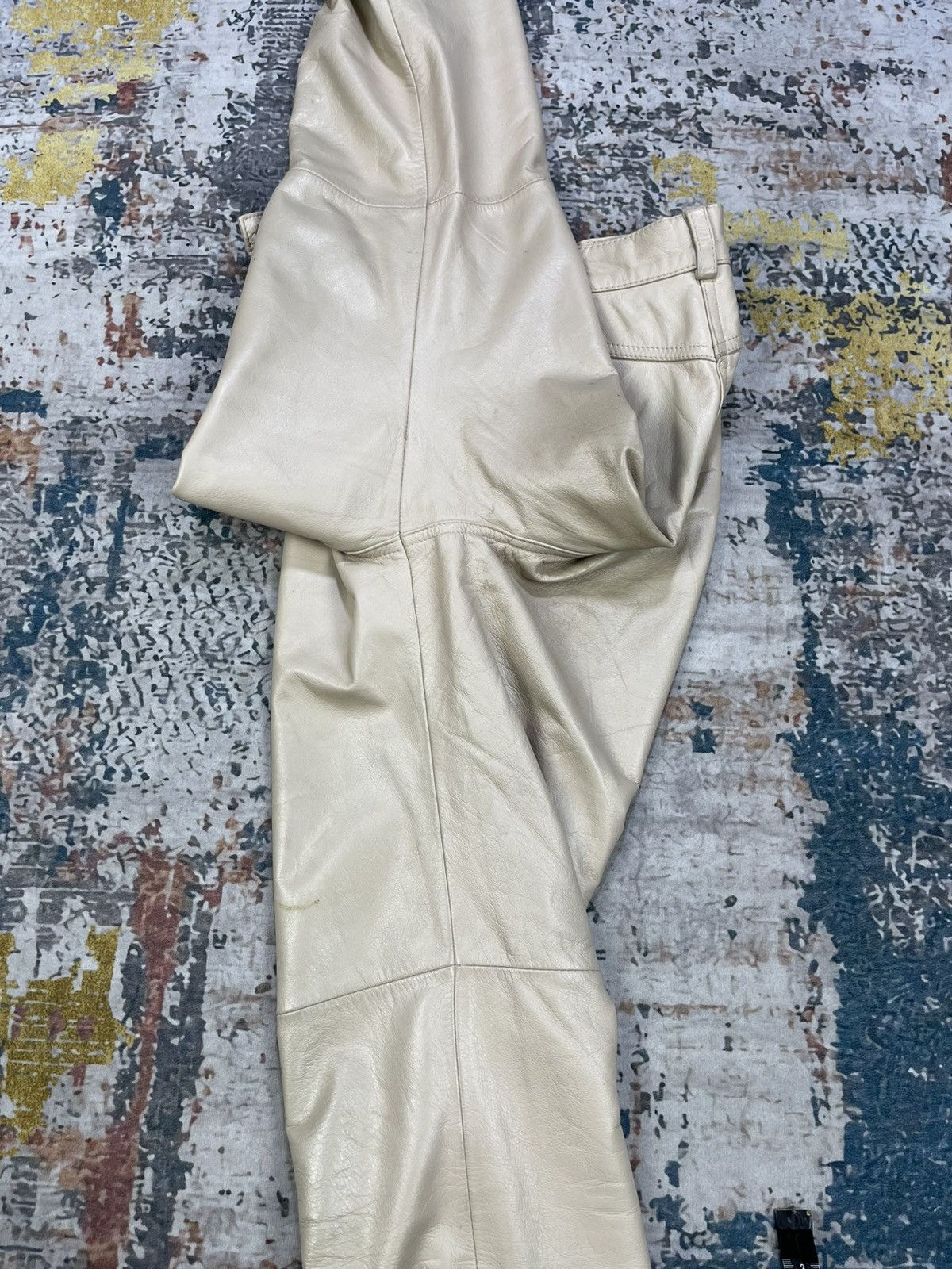 Genuine Leather Le Panier Marque Deposee Leather Pants Size 24" / US 00 / IT 34 - 10 Thumbnail