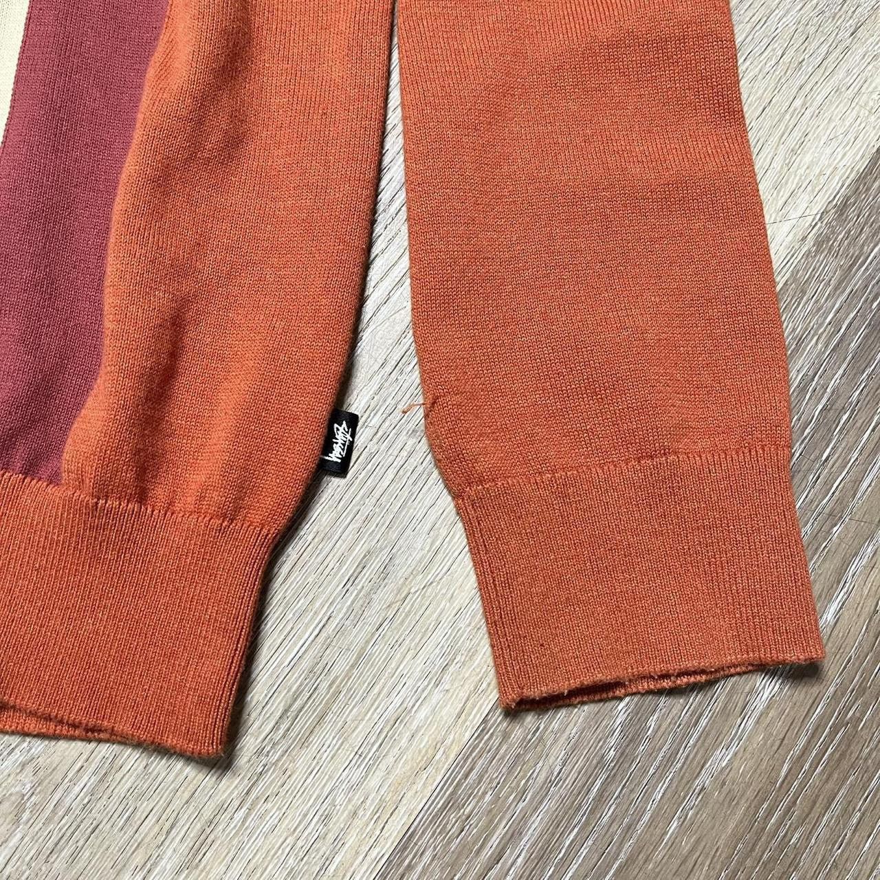 Stussy stussy color block burnt orange cardigan Size US S / EU 44-46 / 1 - 3 Thumbnail