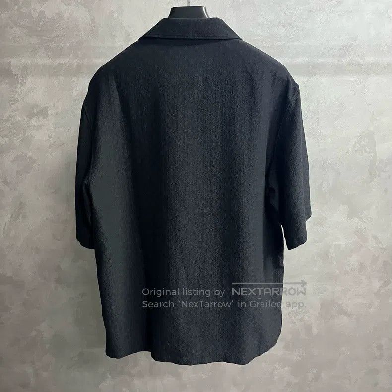 Louis Vuitton Louis Vuitton Black Solid Button Down Shirt Size US M / EU 48-50 / 2 - 5 Thumbnail