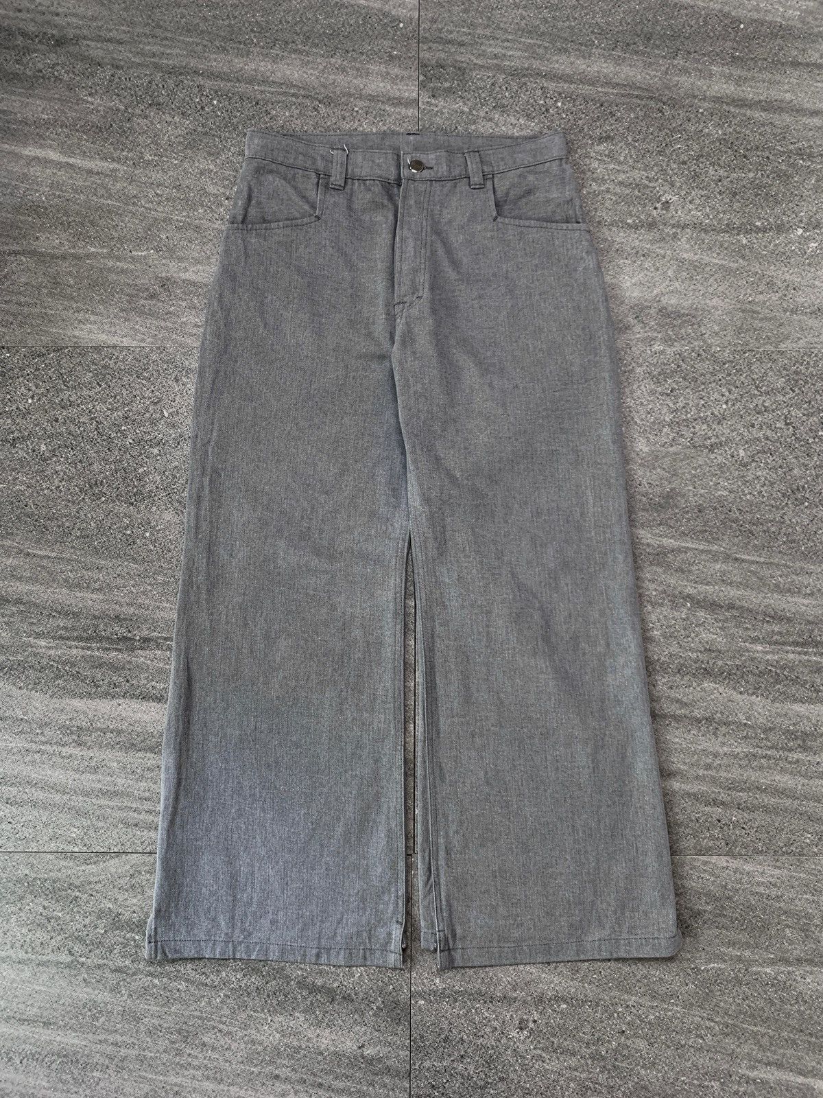 Handmade “FREE IMPORT TAX” Wideleg Semi Flared Denim Jeans Size US 31 - 2 Thumbnail