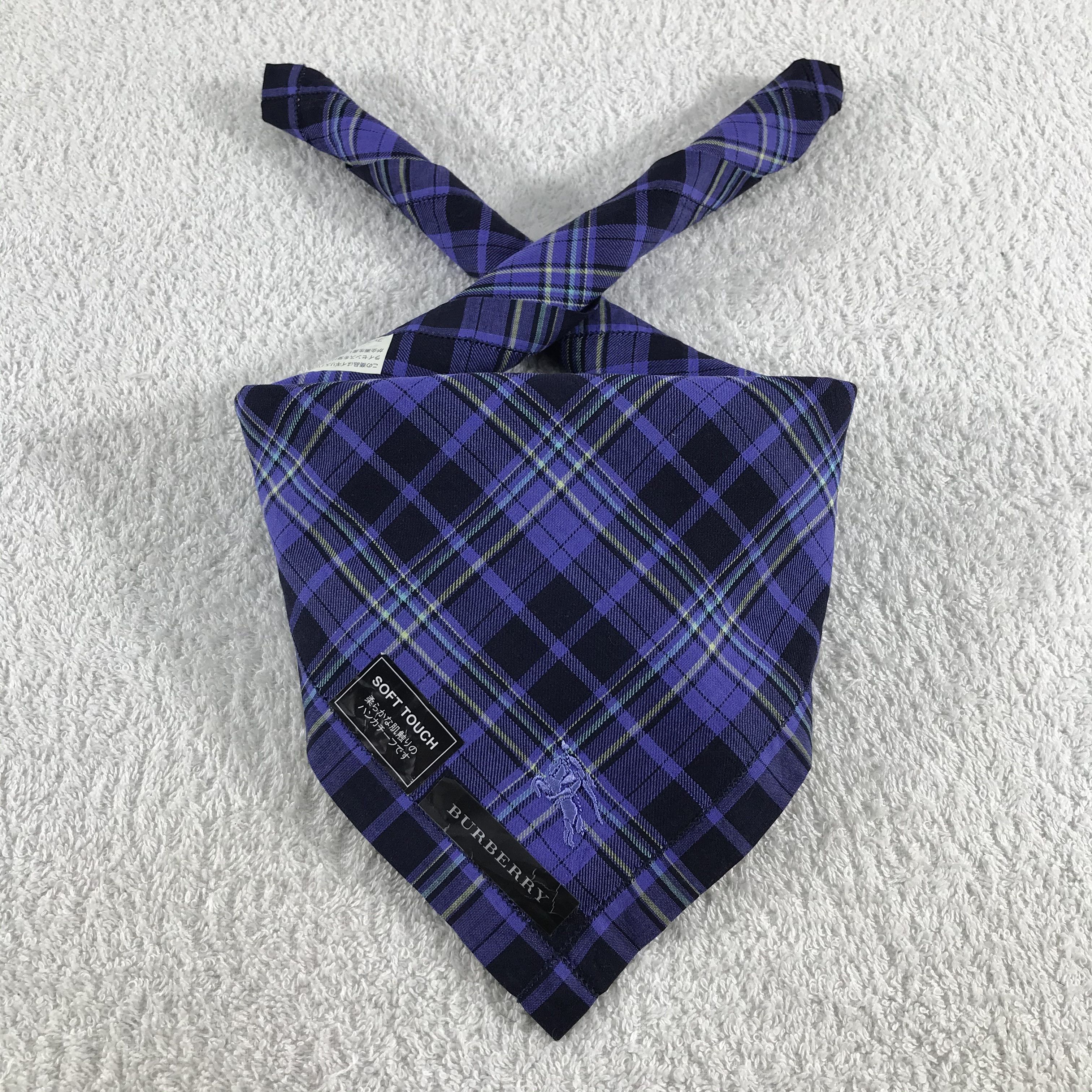 Burberry × Vintage Burberry Bandana / Handkerchief / Neckerchief - S322 Size ONE SIZE - 3 Thumbnail