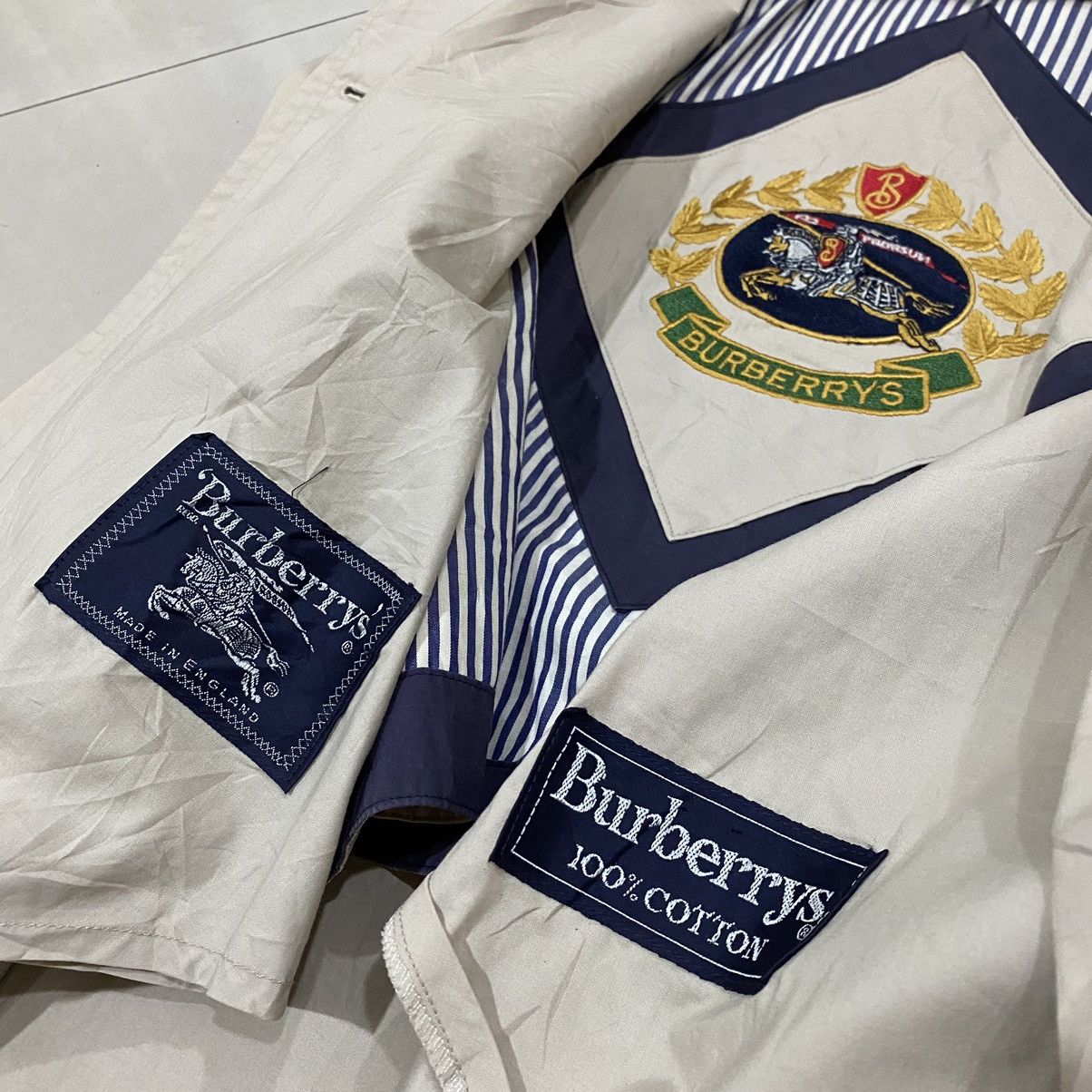 Burberry 🔥VINTAGE BURBERRYS MADE IN ENGLAND TRENCHCOATS Size US L / EU 52-54 / 3 - 9 Thumbnail