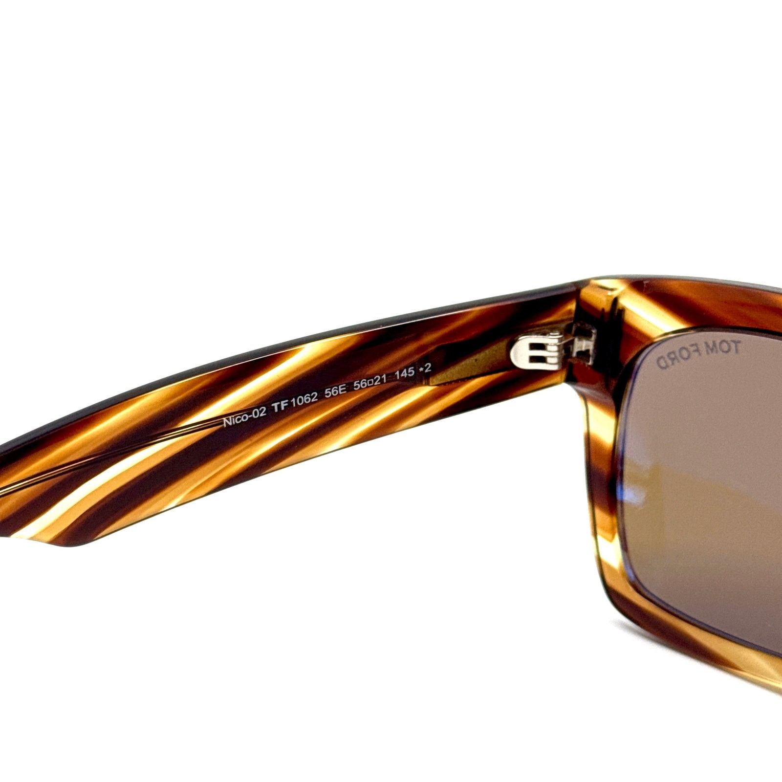Tom Ford New, TOM FORD Nico-02 Sunglasses TF1062 56E Authentic Size ONE SIZE - 8 Thumbnail