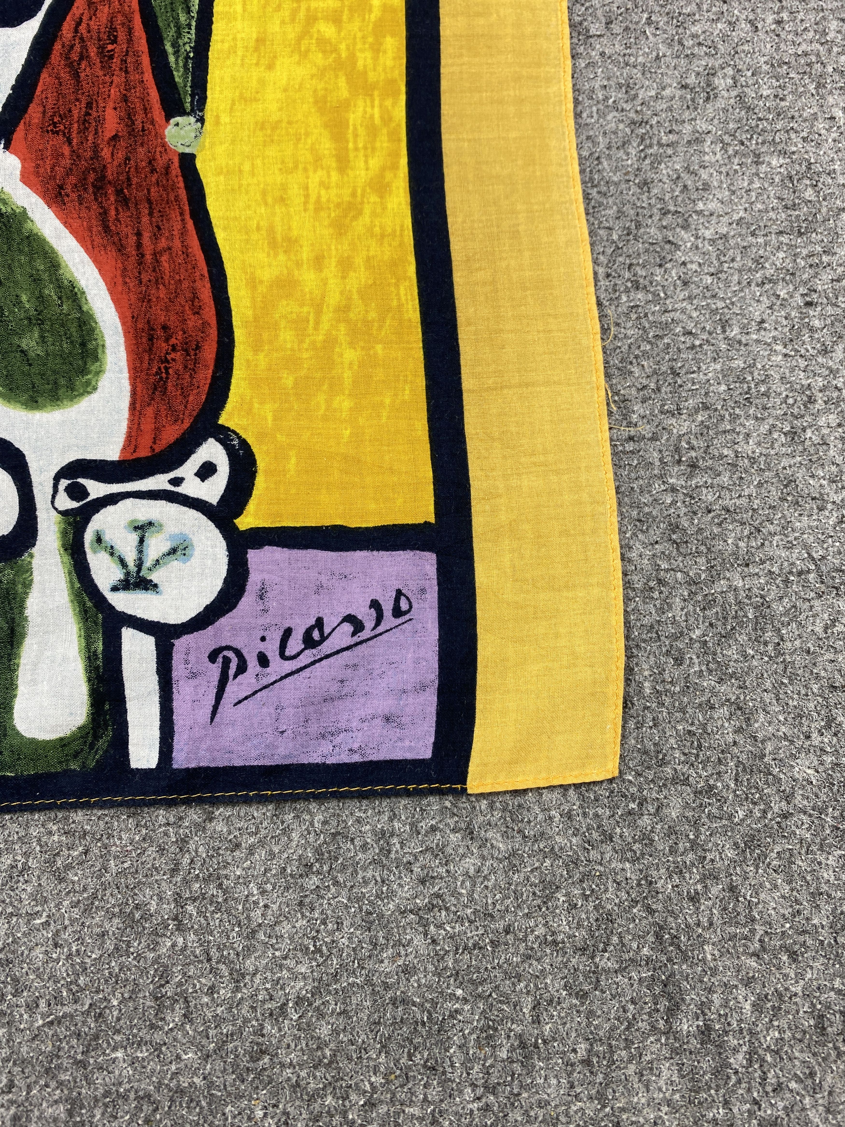 Vintage Picasso Art Bandana Handkerchief Neckerchief HKC1156 Size ONE SIZE - 6 Thumbnail