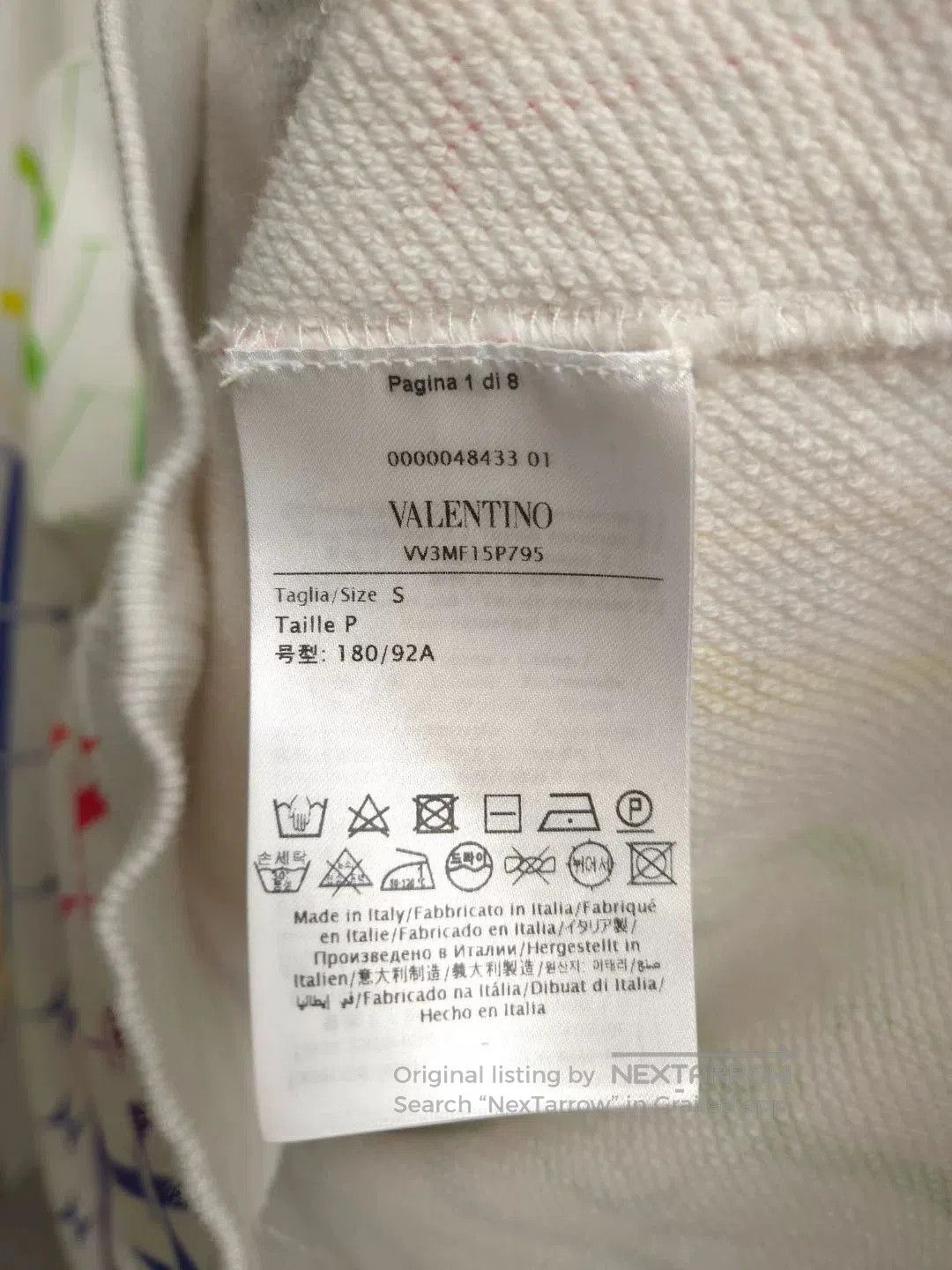 Valentino Valentino V Logo Colorblock Sweatshirt. Size US S / EU 44-46 / 1 - 5 Thumbnail