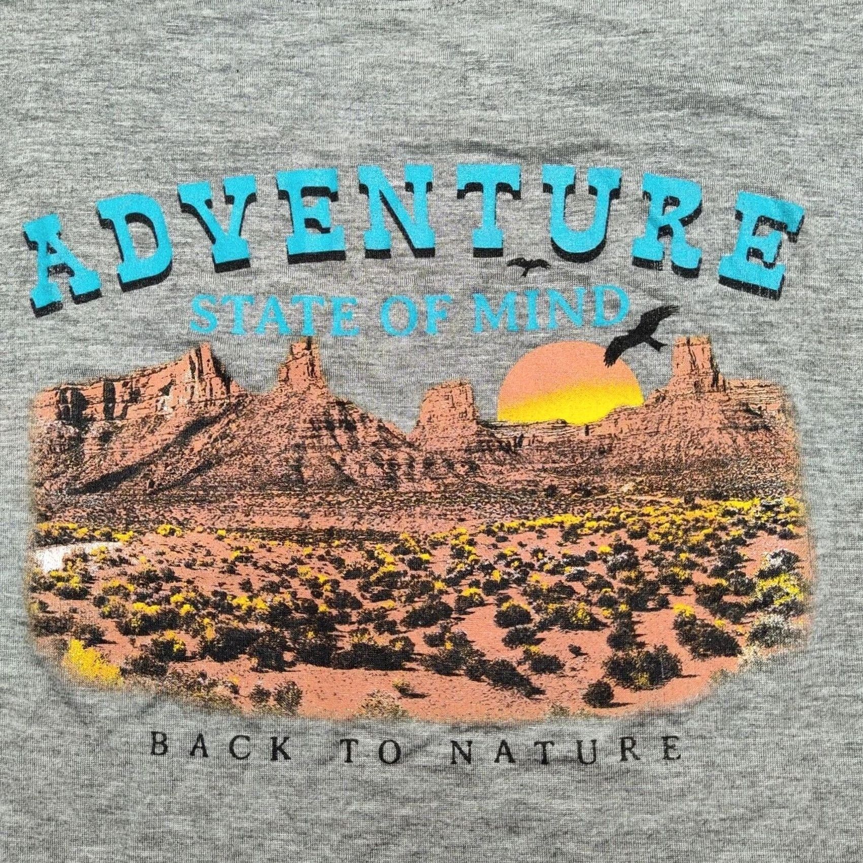 Vintage Pretty Rebellious T-Shirt Womens L Back to Nature Long Sleeve Gray Knit Size L / US 10 / IT 46 - 2 Thumbnail