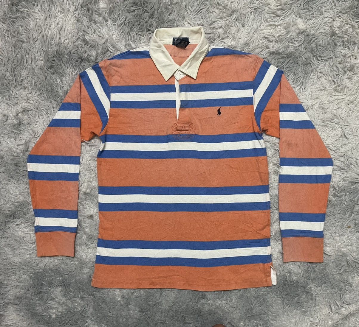 Polo Ralph Lauren 2000s POLO BY RALPH LAUREN STRIPES POLO SHIRT Size US S / EU 44-46 / 1 - 1 Thumbnail