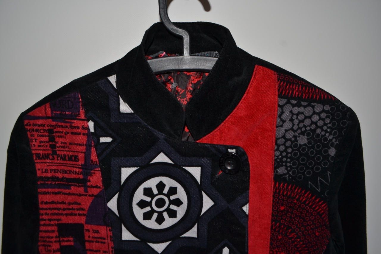 Designer × Desigual Desigual ladies overprinted coat jacket size 40 style Size S / US 4 / IT 40 - 2 Thumbnail