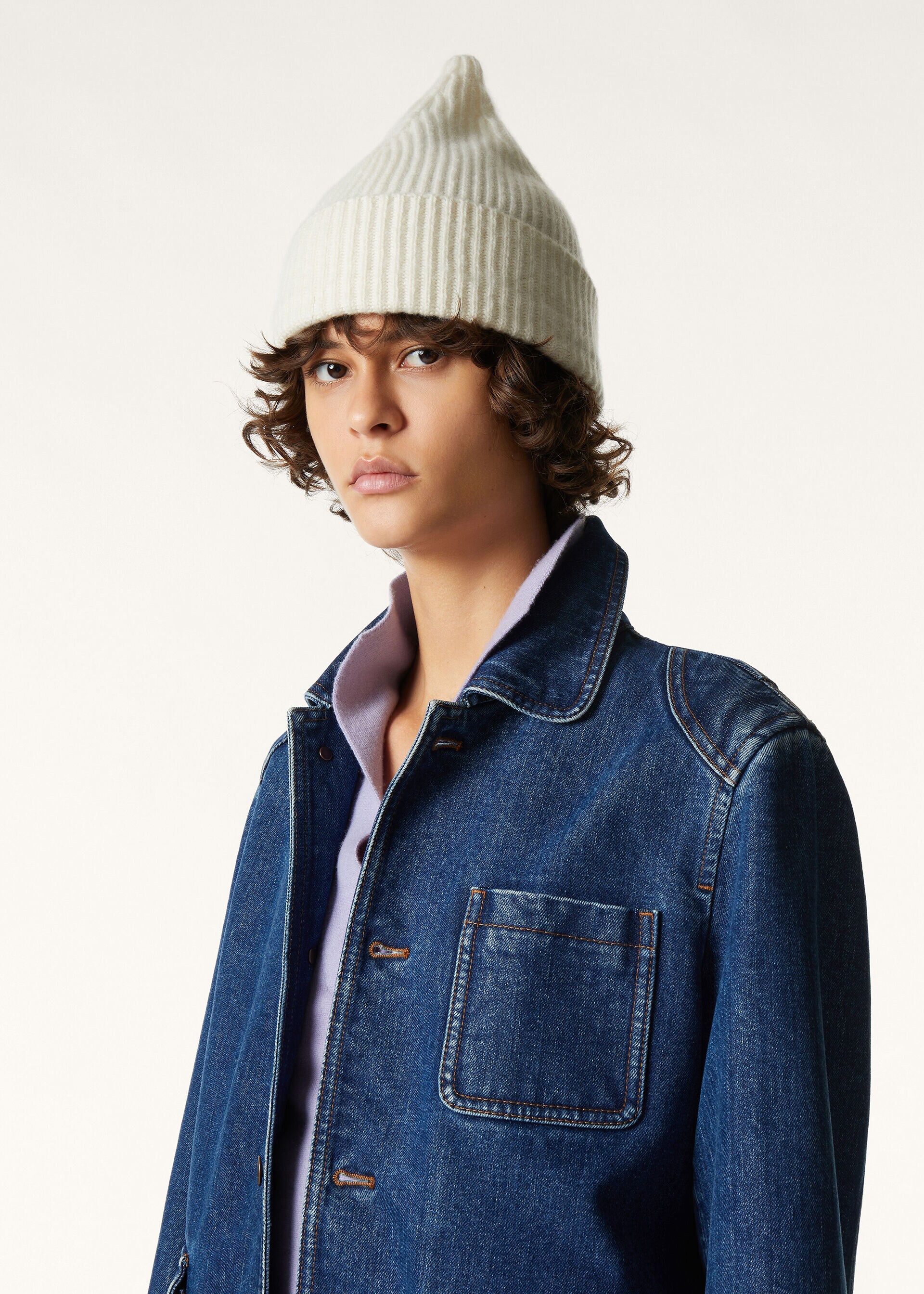 Loro Piana os11x0426 FAQ6437 Size: OS / Juniper Beanie Hat / Cap White Size ONE SIZE - 4 Thumbnail