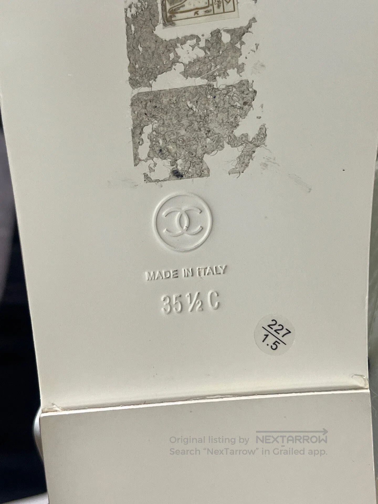 Chanel Chanel White Velcro Sandals| Size US 5 / IT 35 - 7 Thumbnail