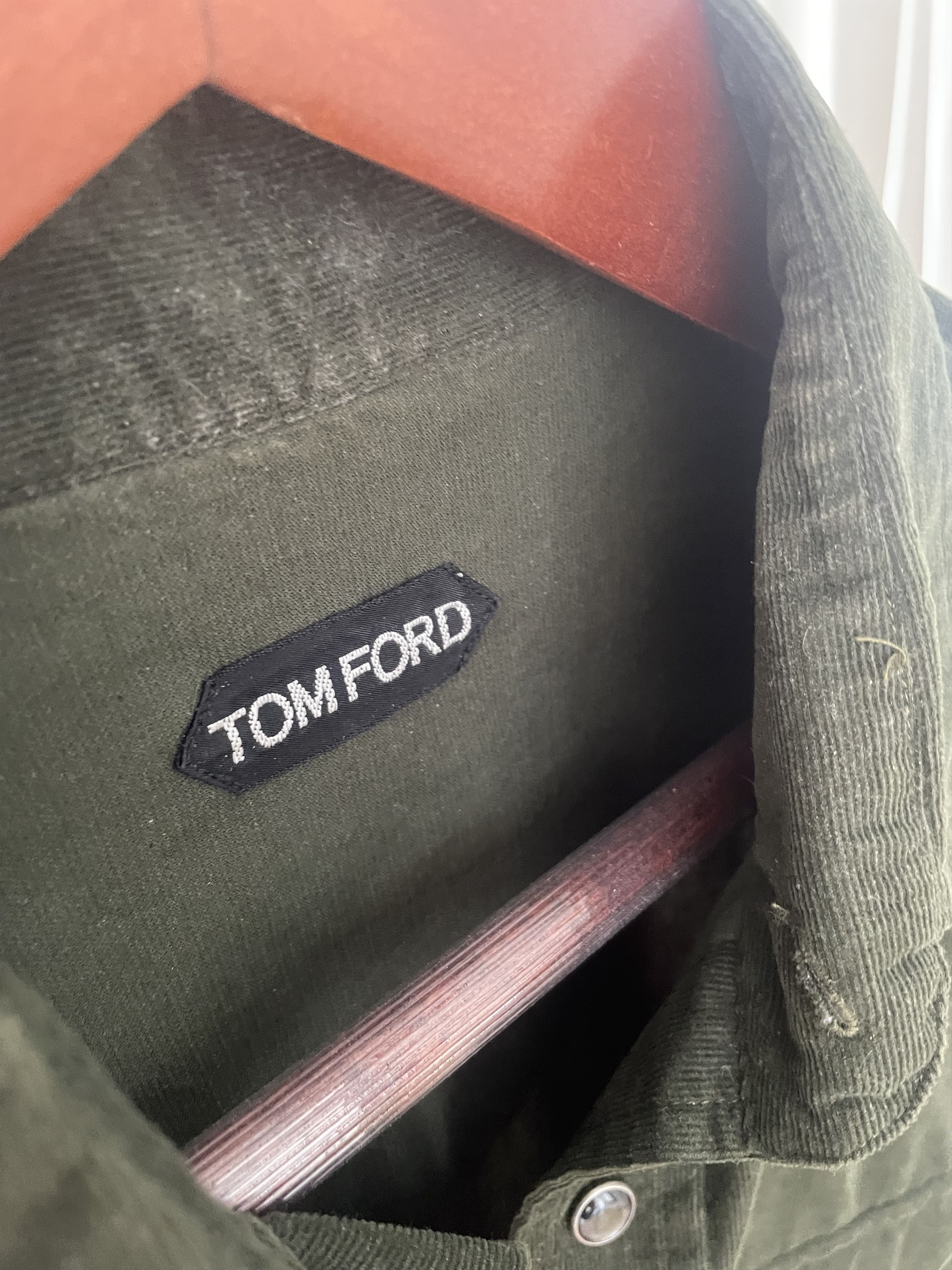 Tom Ford Tom Ford Velour Western shirt Forest Green size medium Size M / US 6-8 / IT 42-44 - 3 Thumbnail