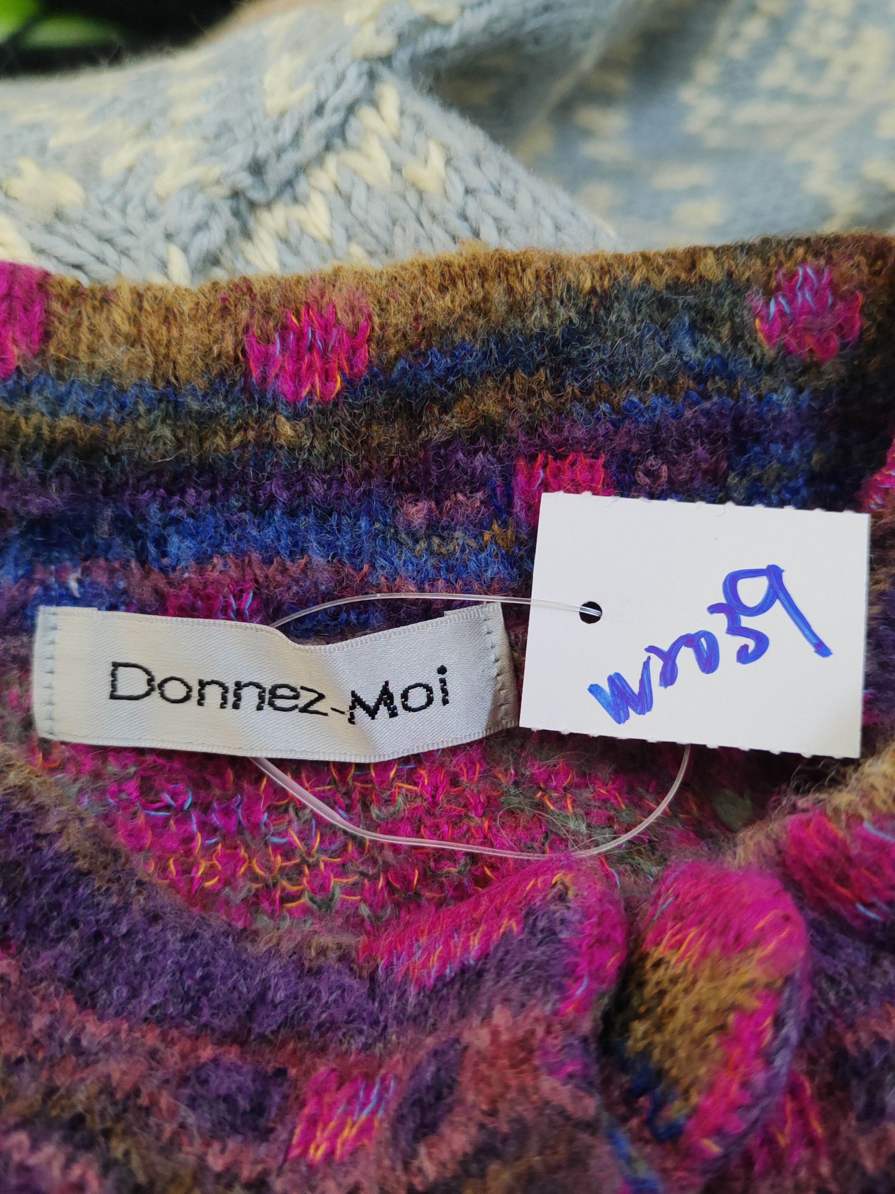 Vintage Donnez Moi Pink Purple Knitwear Cardigan #W2039 Size M / US 6-8 / IT 42-44 - 11 Thumbnail