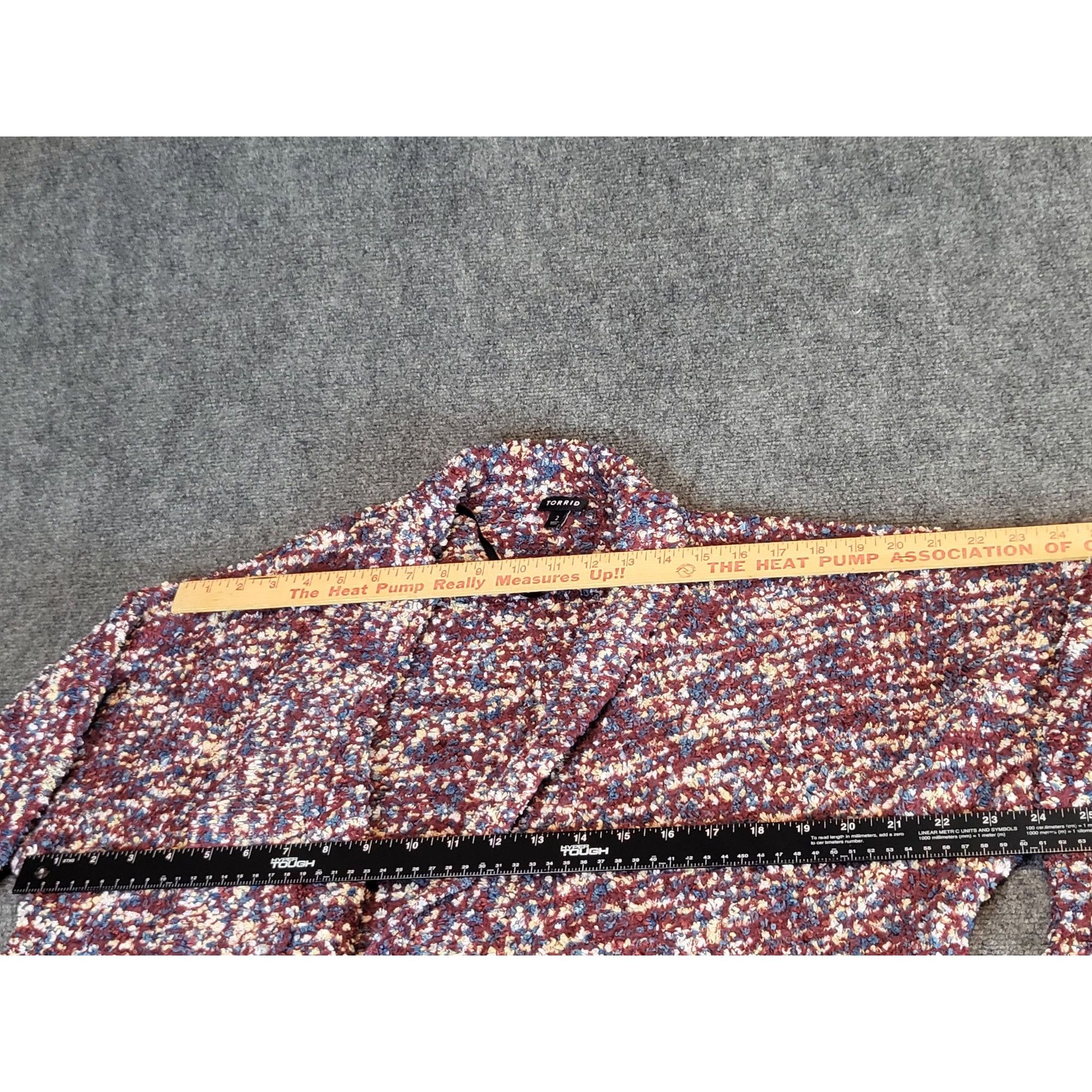 Torrid Torrid Multi Popcorn Cocoon Kimono Sweater Women Sz 2 Purple Size XS / US 0-2 / IT 36-38 - 6 Thumbnail