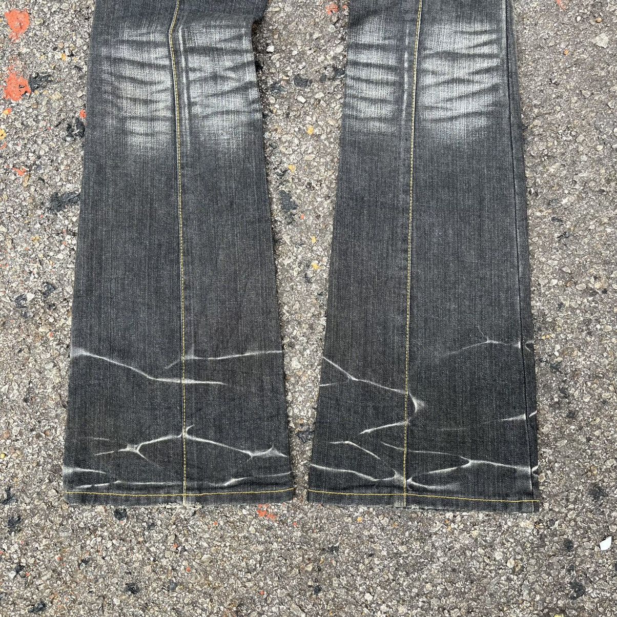 Hysteric Glamour Flared Jeans Faded Clawmark Japanese Bootcut Rusty Denim Size US 29 - 10 Thumbnail