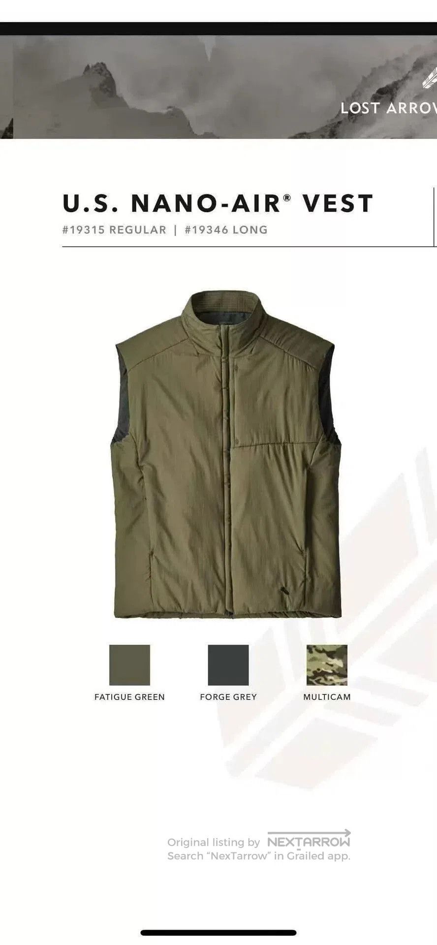 Patagonia Patagonia Nano Air Vest. Size US M / EU 48-50 / 2 - 3 Thumbnail