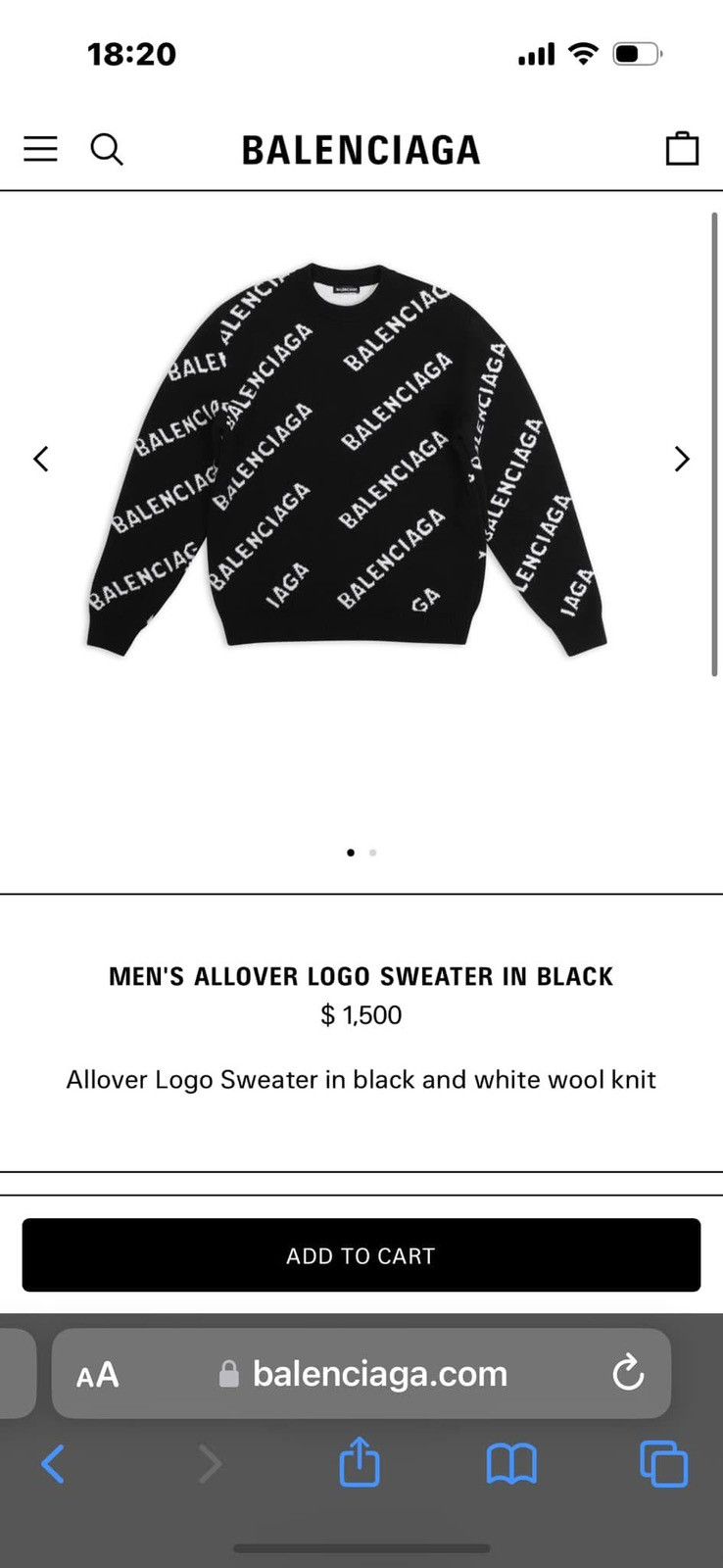 Balenciaga Logo sweater Size US L / EU 52-54 / 3 - 3 Thumbnail