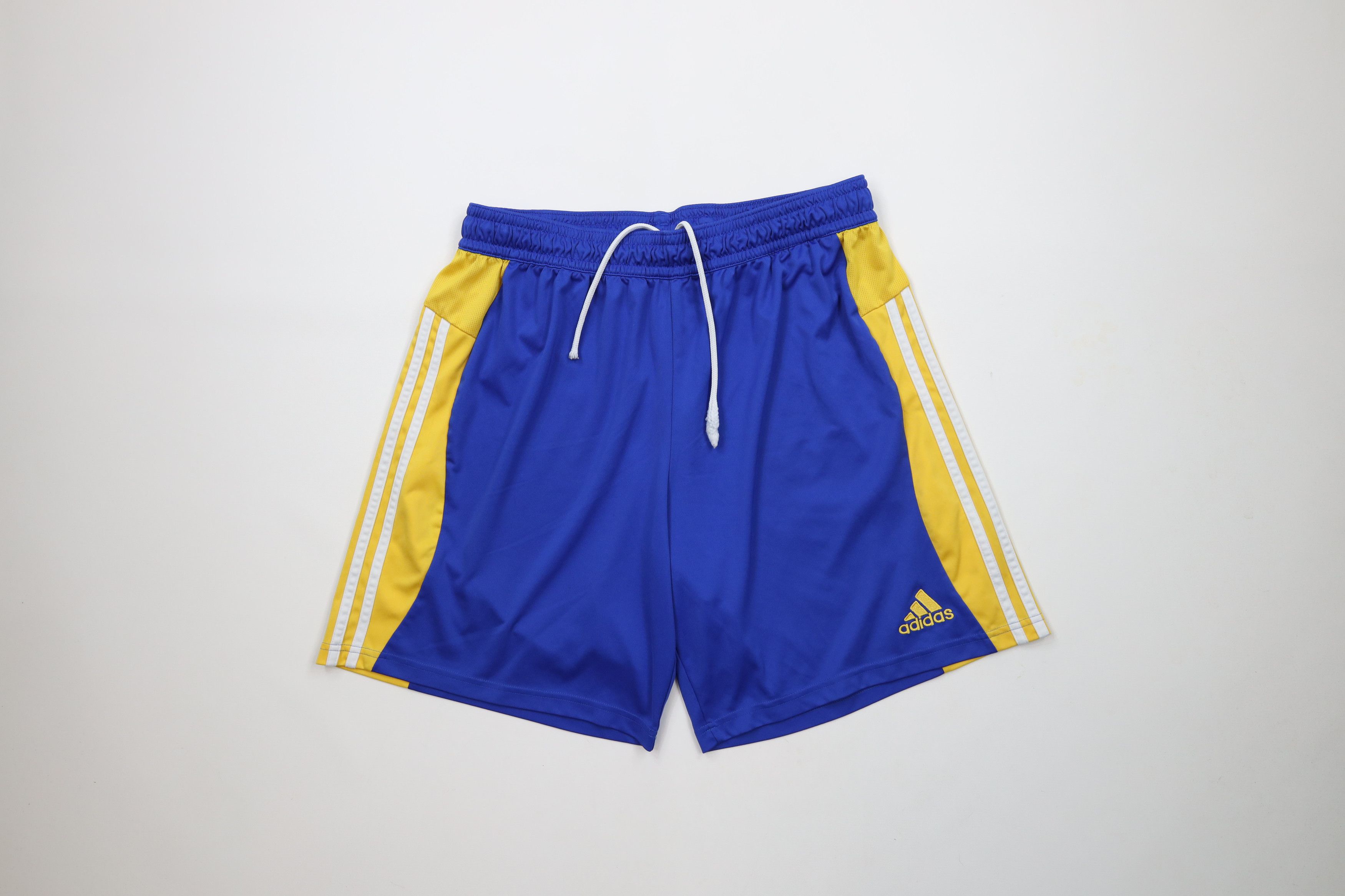 Adidas × Vintage Vintage Adidas Striped Running Jogging Soccer Shorts Blue Size US 36 / EU 52 - 1 Thumbnail
