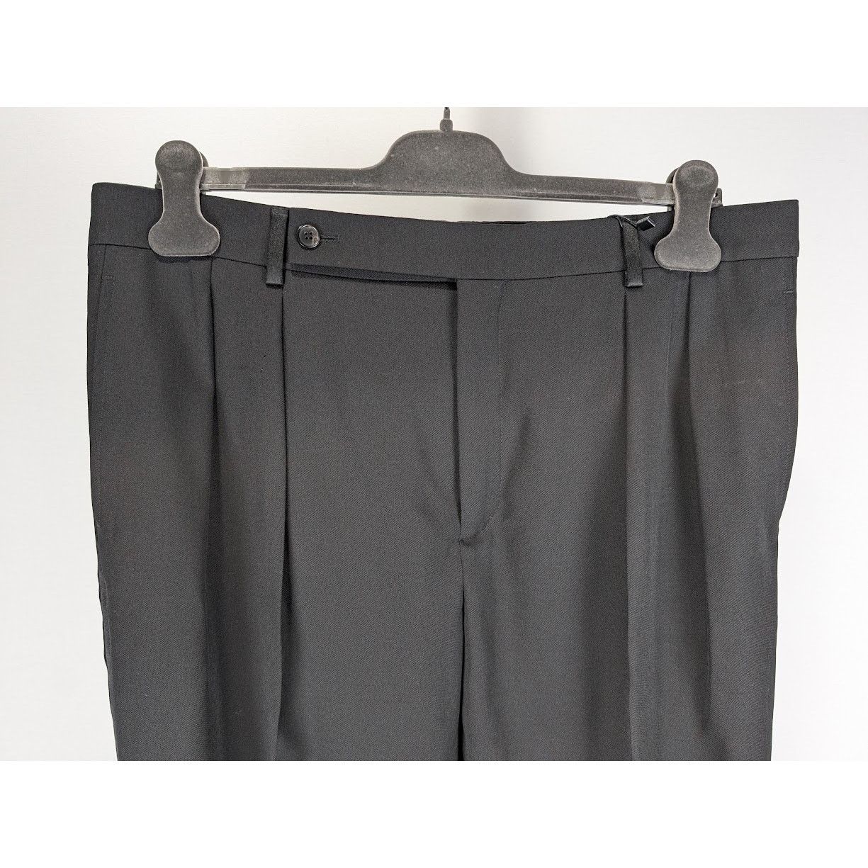 Saint Laurent Paris o1rshd1 Q:2 / 2 Pleats Tux Pants in Nero Size US 36 / EU 52 - 9 Thumbnail