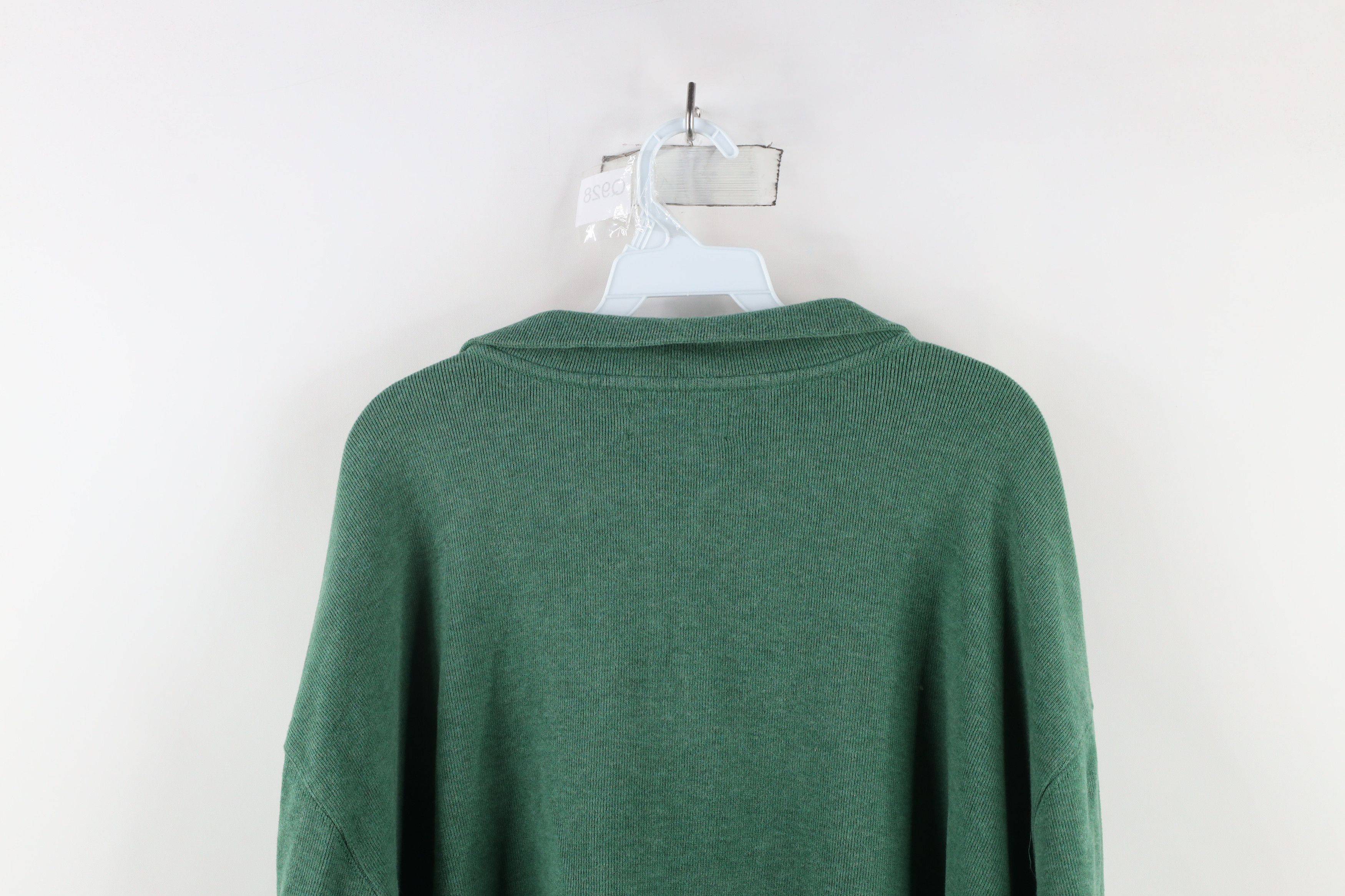 Ralph Lauren × Vintage Vintage 90s Ralph Lauren Half Zip Pullover Sweater Green Size US XXL / EU 58 / 5 - 9 Thumbnail