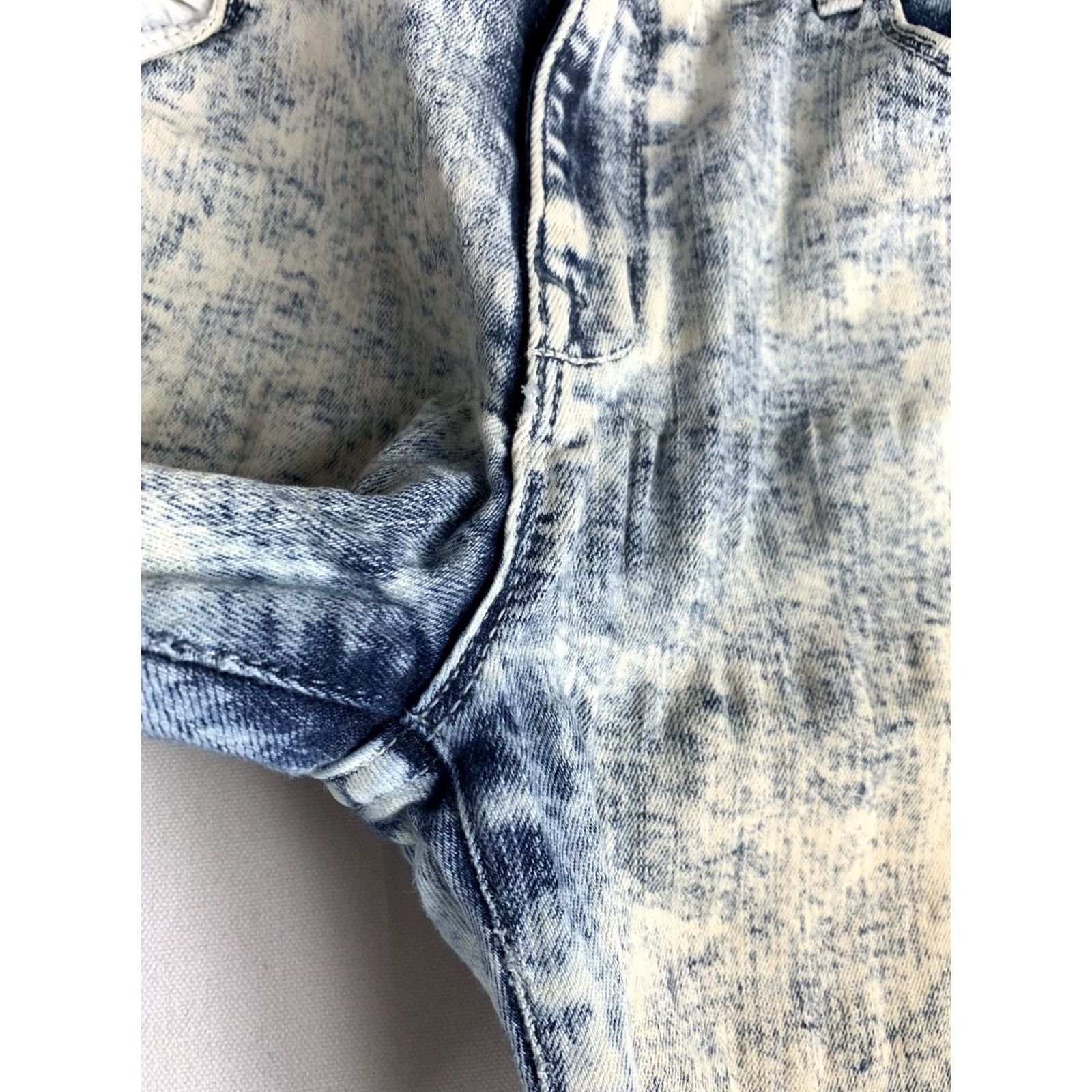 Vintage Denimocracy Skinny Jeans Womens Size 30 Blue Acid Wash 30x30 Size 30" / US 8 / IT 44 - 2 Thumbnail