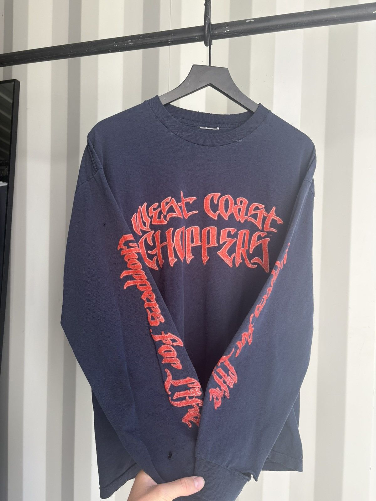 Vintage West Coast Choppers Thrashed Faded Distressed Shirt Grunge Size US XL / EU 56 / 4 - 1 Thumbnail