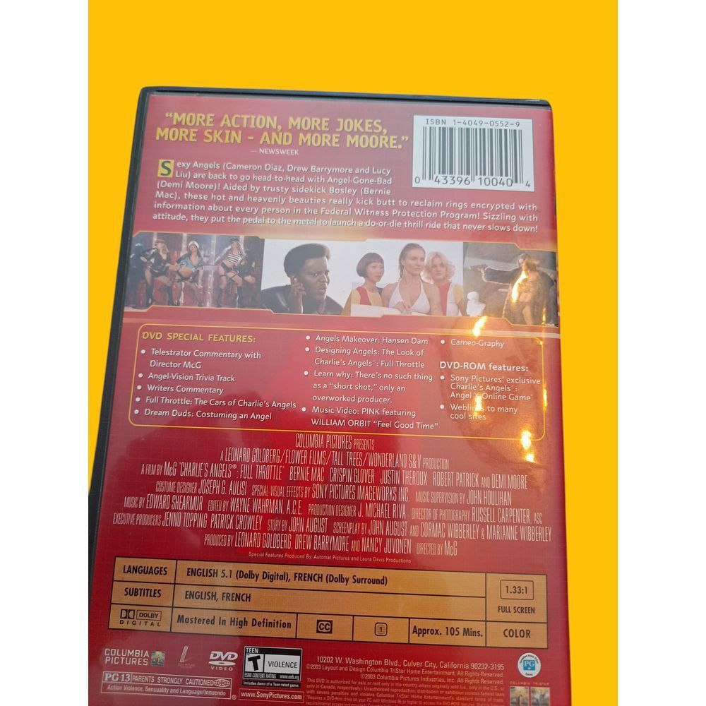 Other Charlie's Angels Full Throttle Special Edition DVD Movie Act Size ONE SIZE - 7 Thumbnail